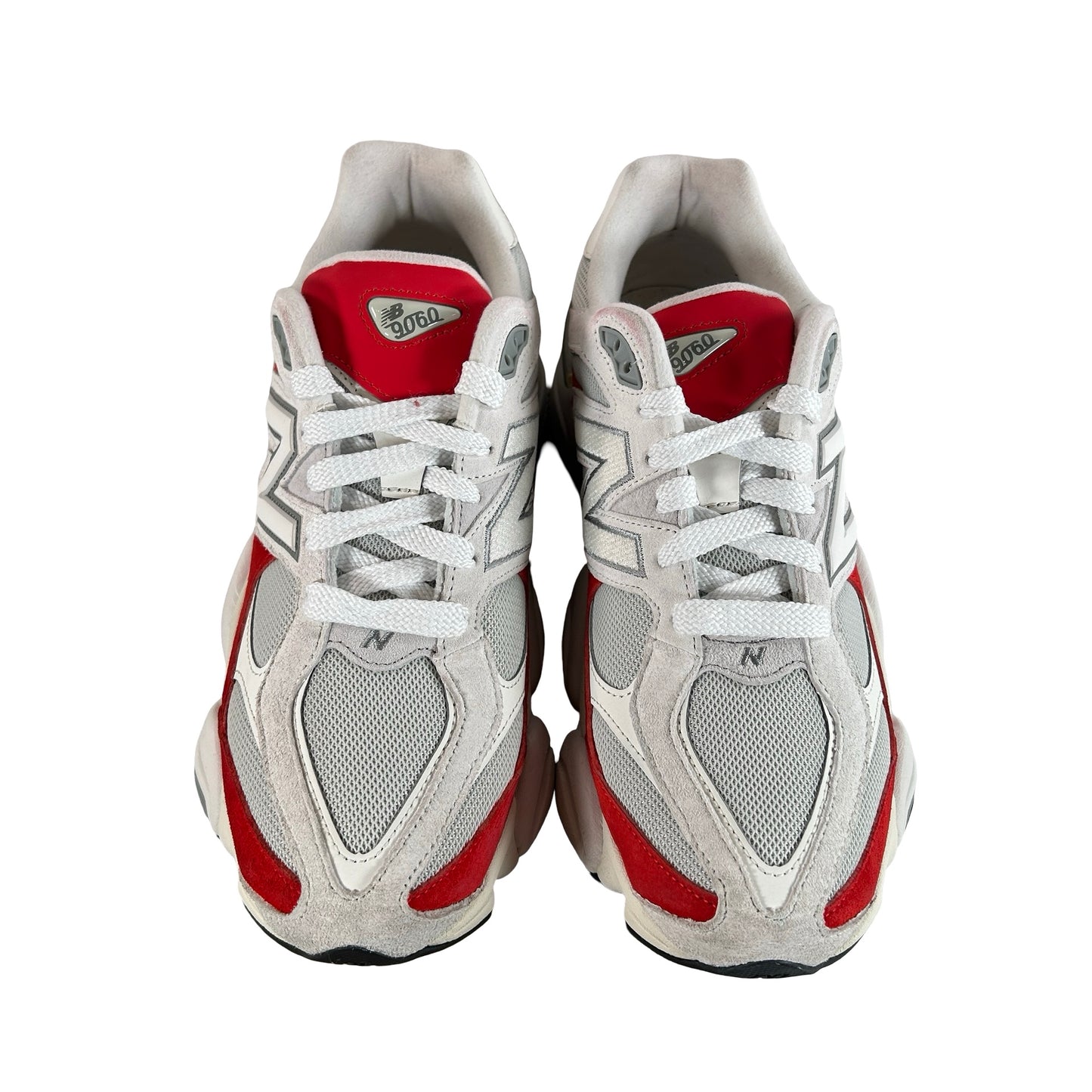U9060JBE New Balance 9060 White Red [USED] - 11 M (Used)