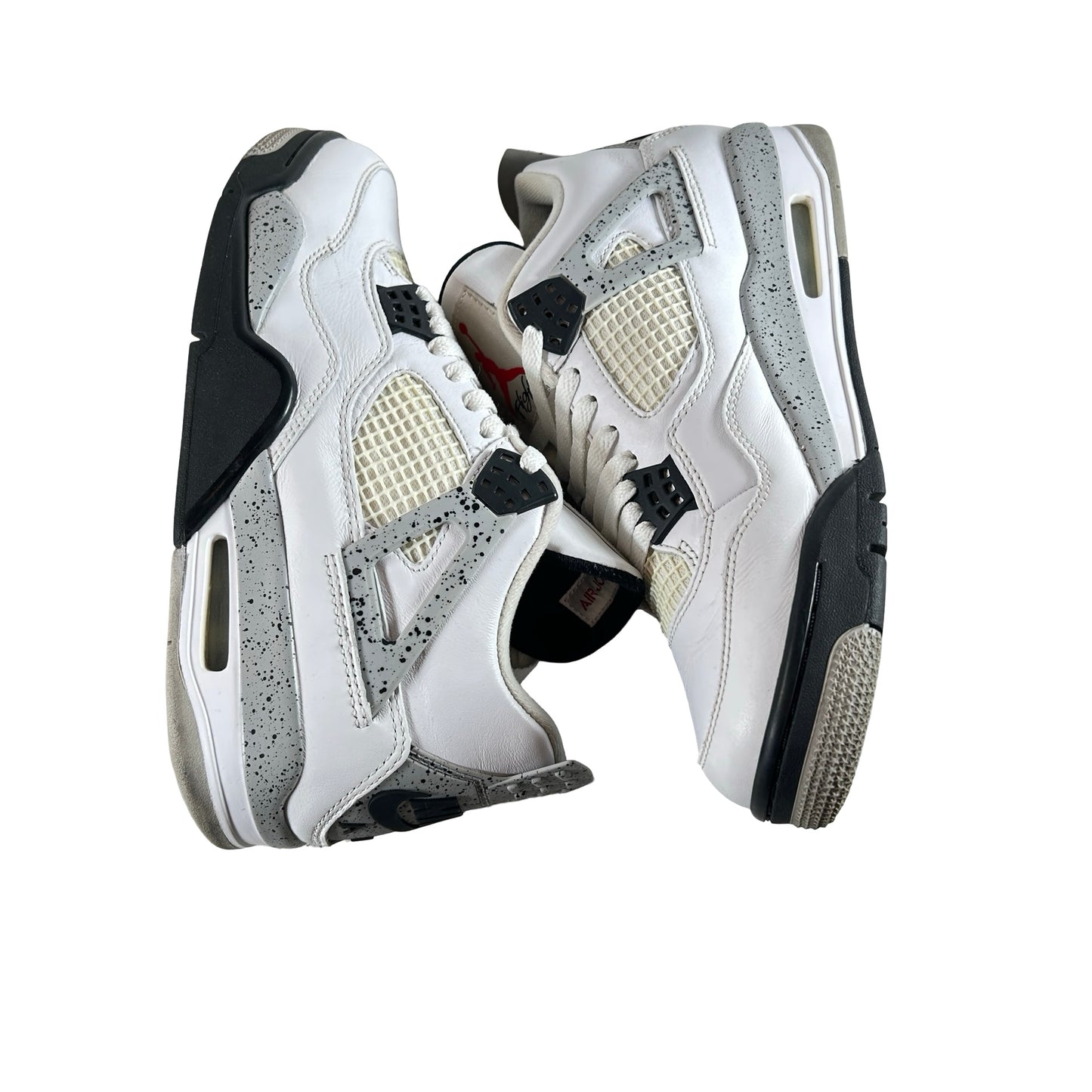 840606 192 Jordan 4 White Cement [USED] - 9.5 M (Used6)