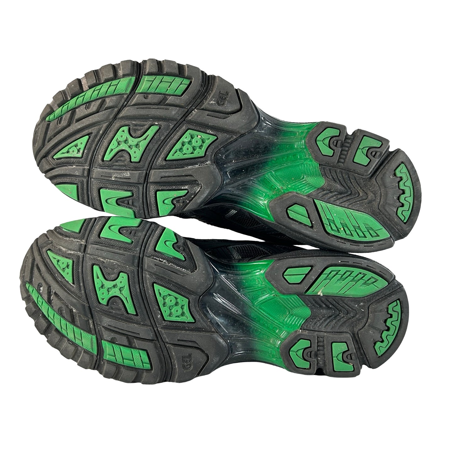 1201AB024 001 ASICS Gel-Kayano 14 8ON8 Black Green [USED] - 9.5 M (Used)