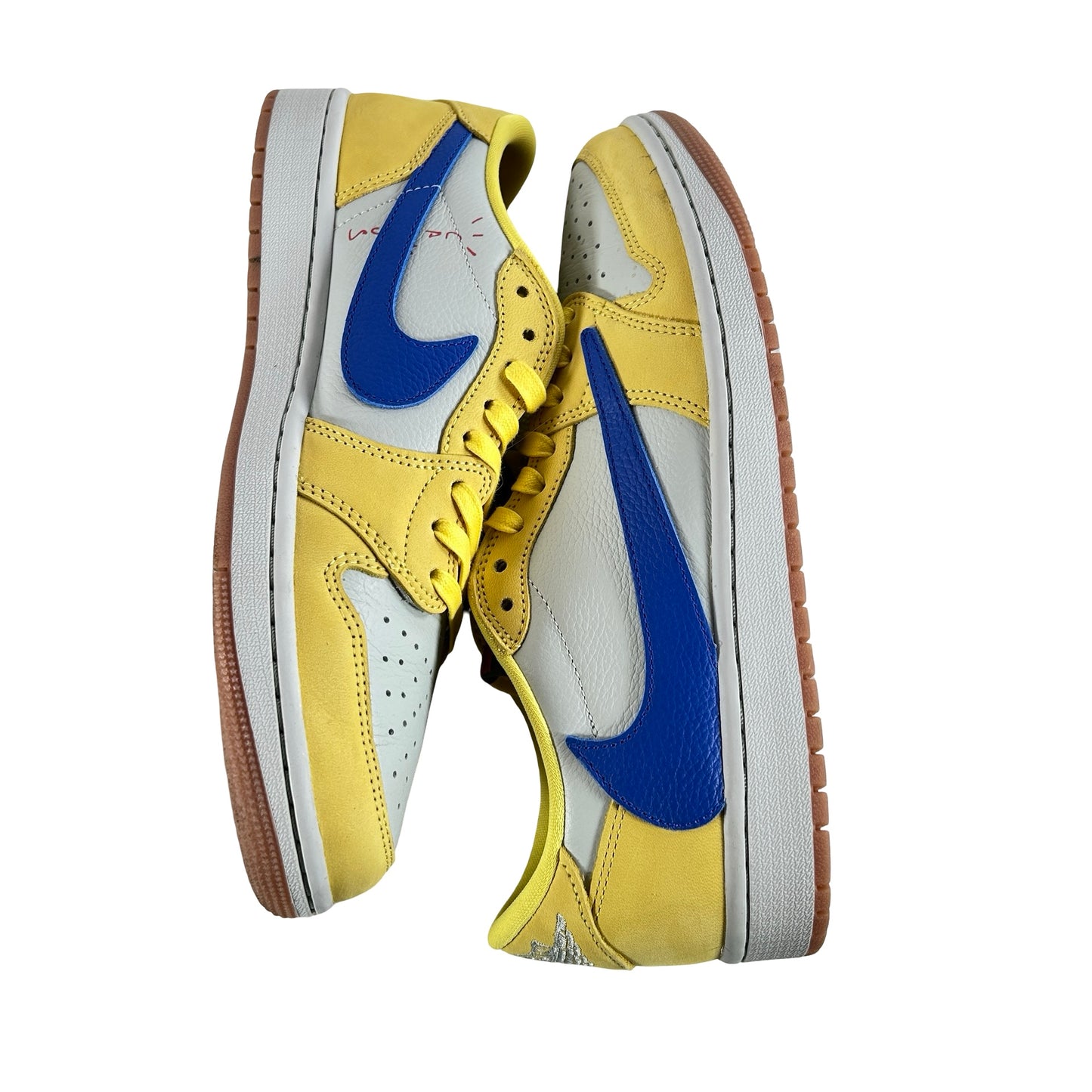 DZ4137 700 Jordan 1 Retro Low OG SP Travis Scott Canary (Women's) [USED] - 11 W (Used3)