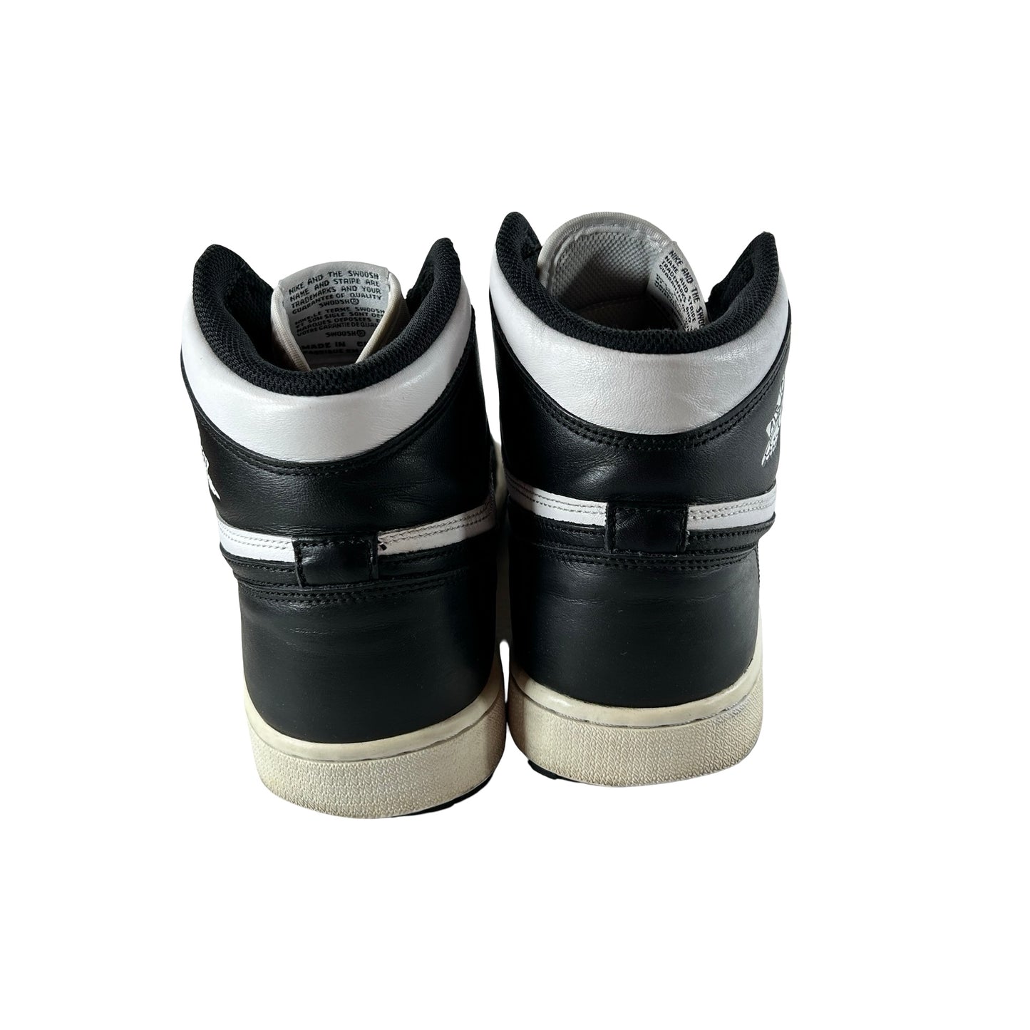 555088 010 Jordan 1 Retro Black White (2014) [USED] - 12 M (Used)