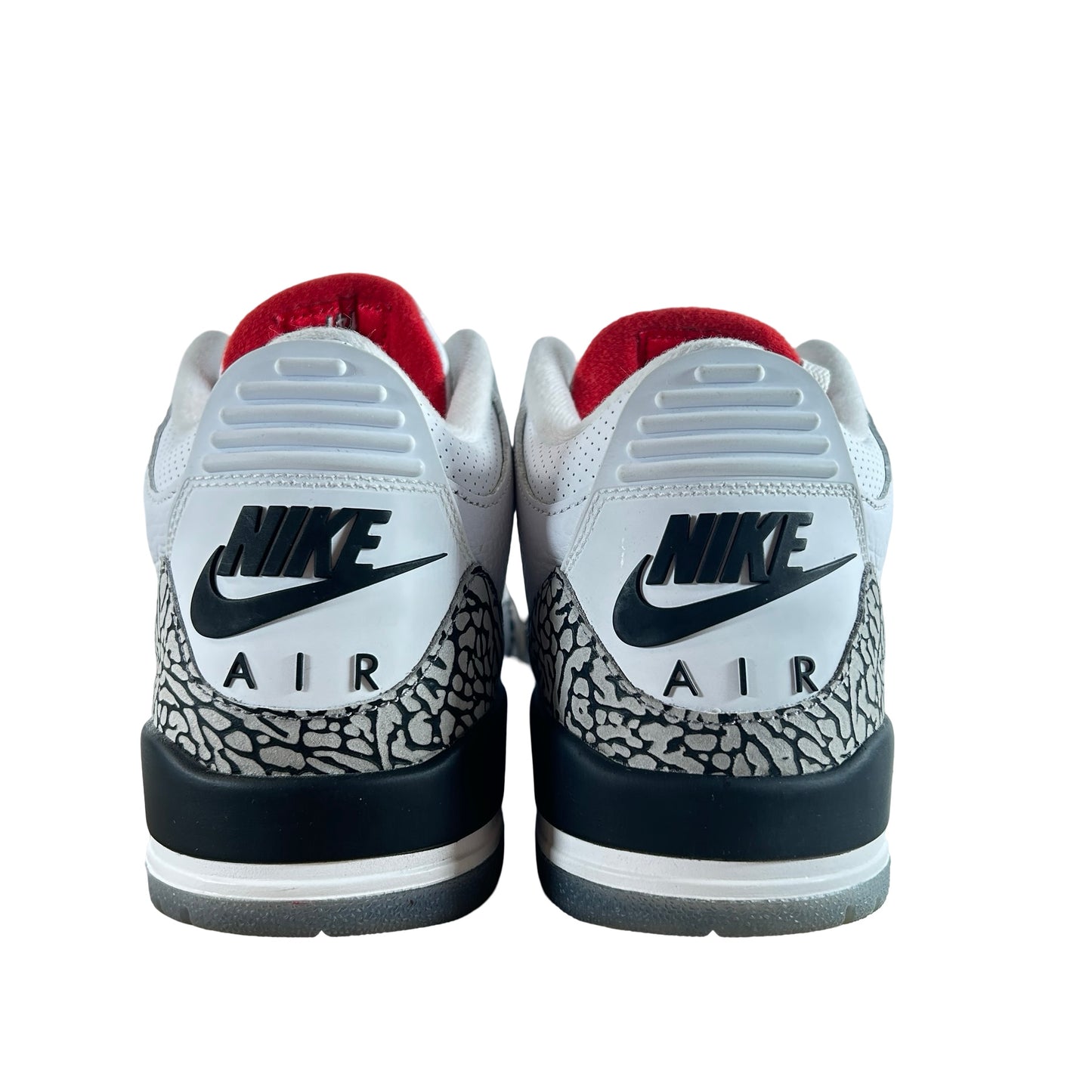 923096 101 Jordan 3 Retro Free Throw Line White Cement [USED] - 9.5 M (Used) (No Box)