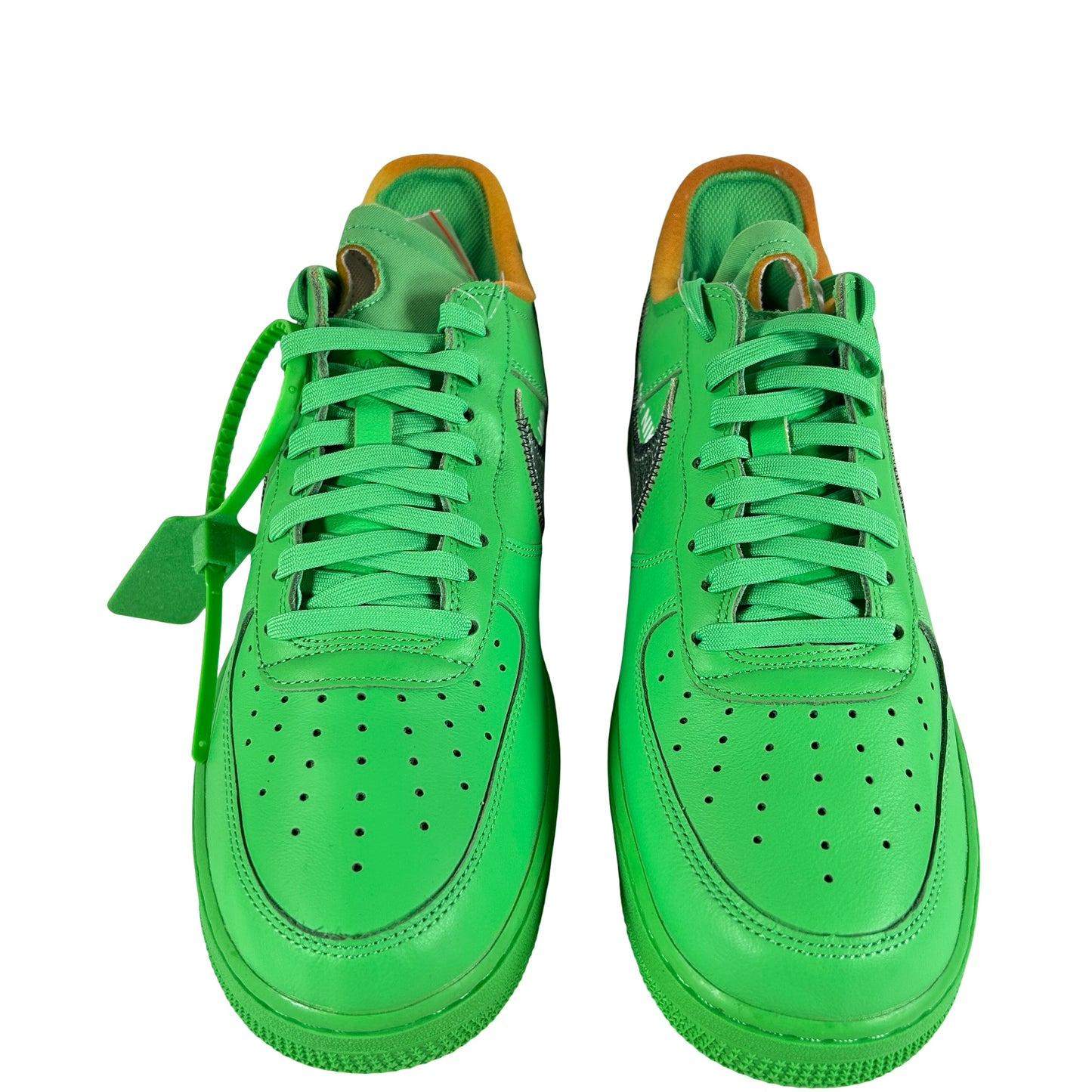 DX1419 300 Nike Air Force 1 Low Off-White Brooklyn [CONDITIONAL] - 9.5 M (Heavy Yellowing Foam) (No Box)