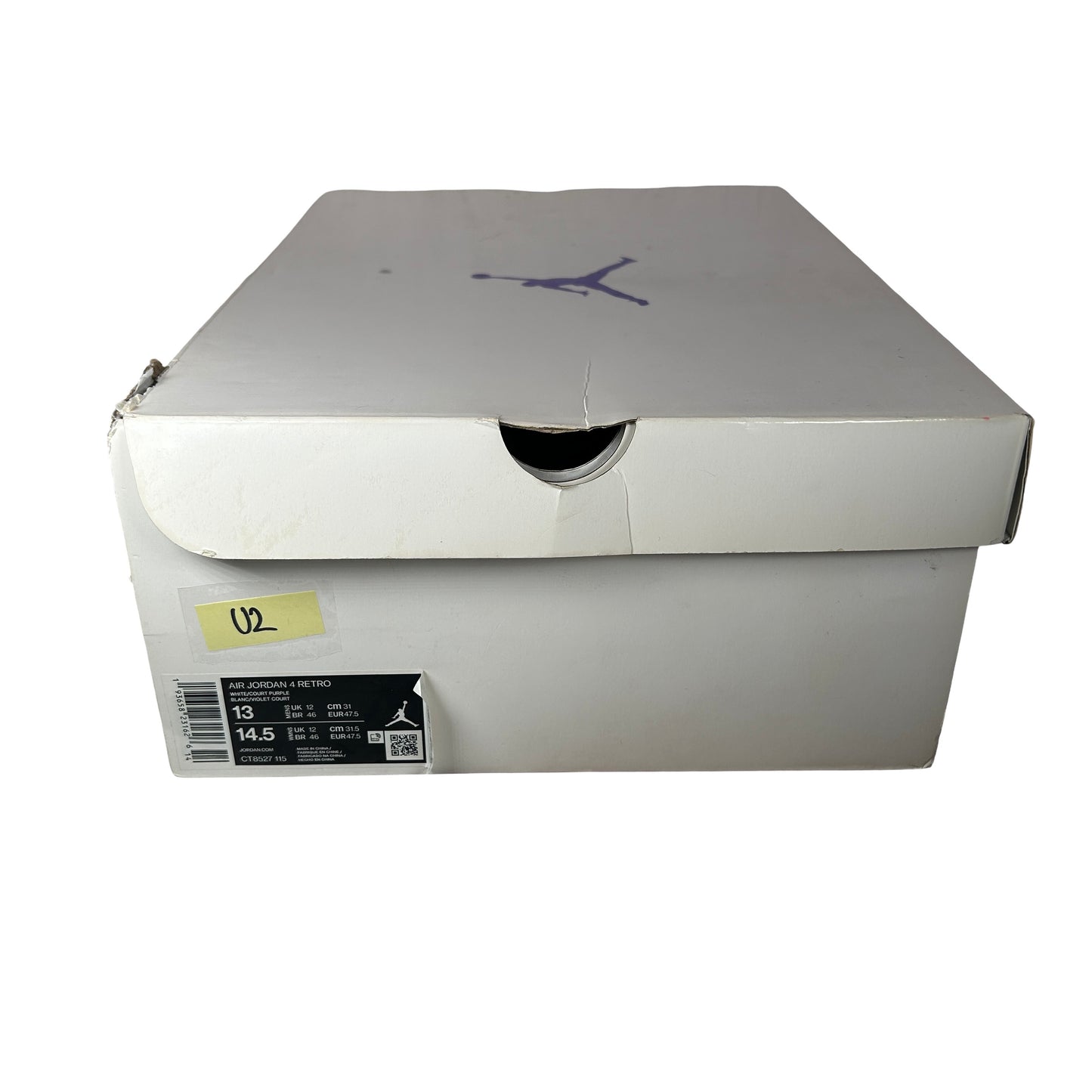 CT8527 115 Jordan 4 Retro Metallic Purple [USED] - 13 M (Used2)