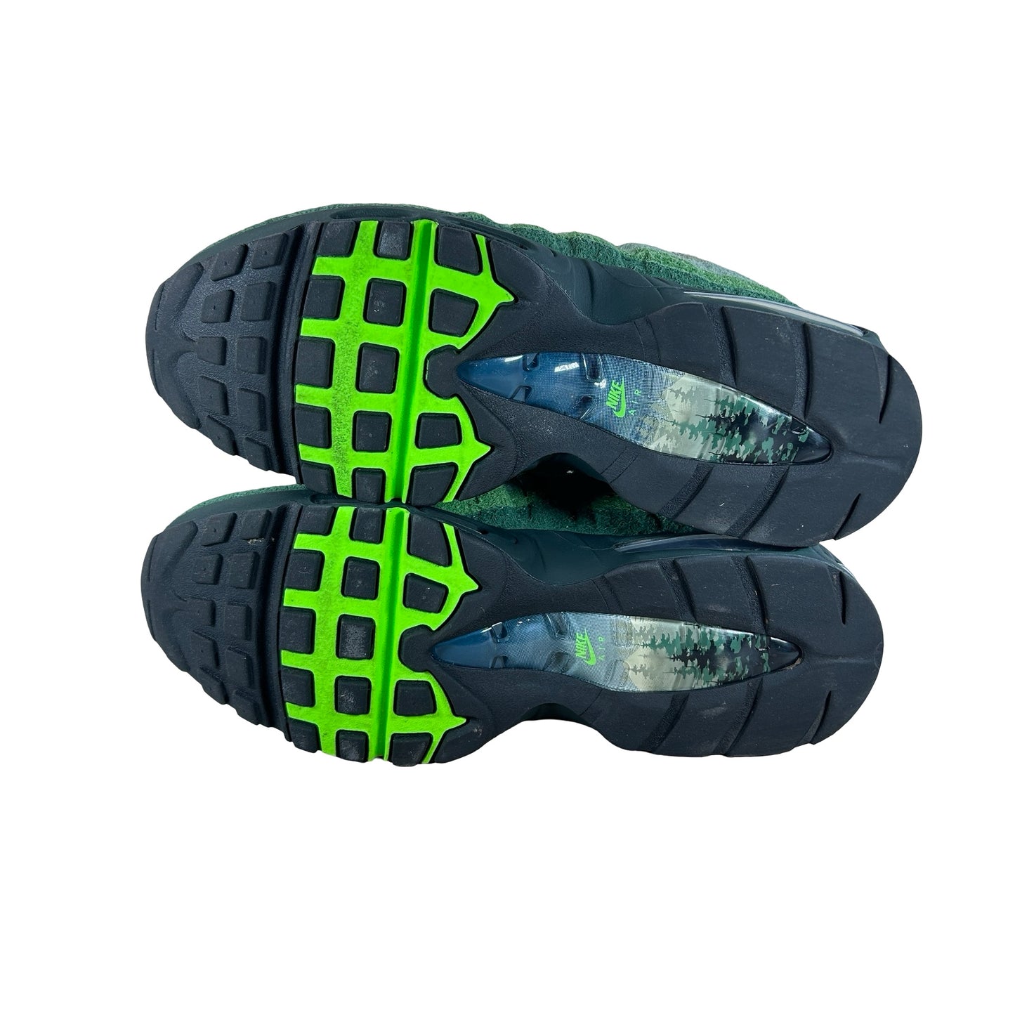 IQ3986 300 Nike Air Max 95 Big Bubble Ducks of a Feather Oregon Ducks The Woods [USED] - 10.5 M (Used)
