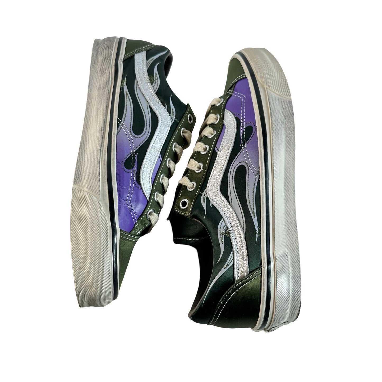 VN000D9RGRK Vans LX Old Skool Archive Flame Green [USED] - 9 M (Used)