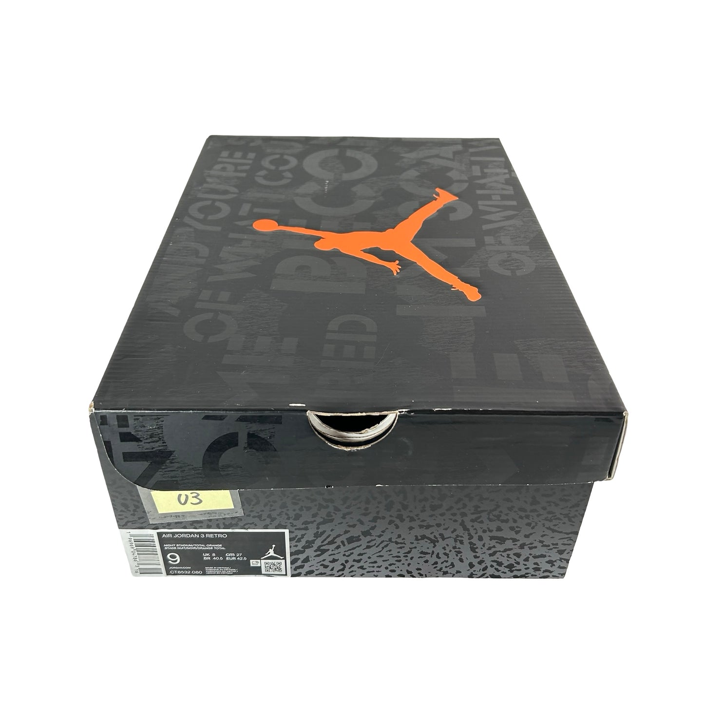 CT8532 080 Jordan 3 Retro Fear Pack (2023) [USED] - 9 M (Used3)