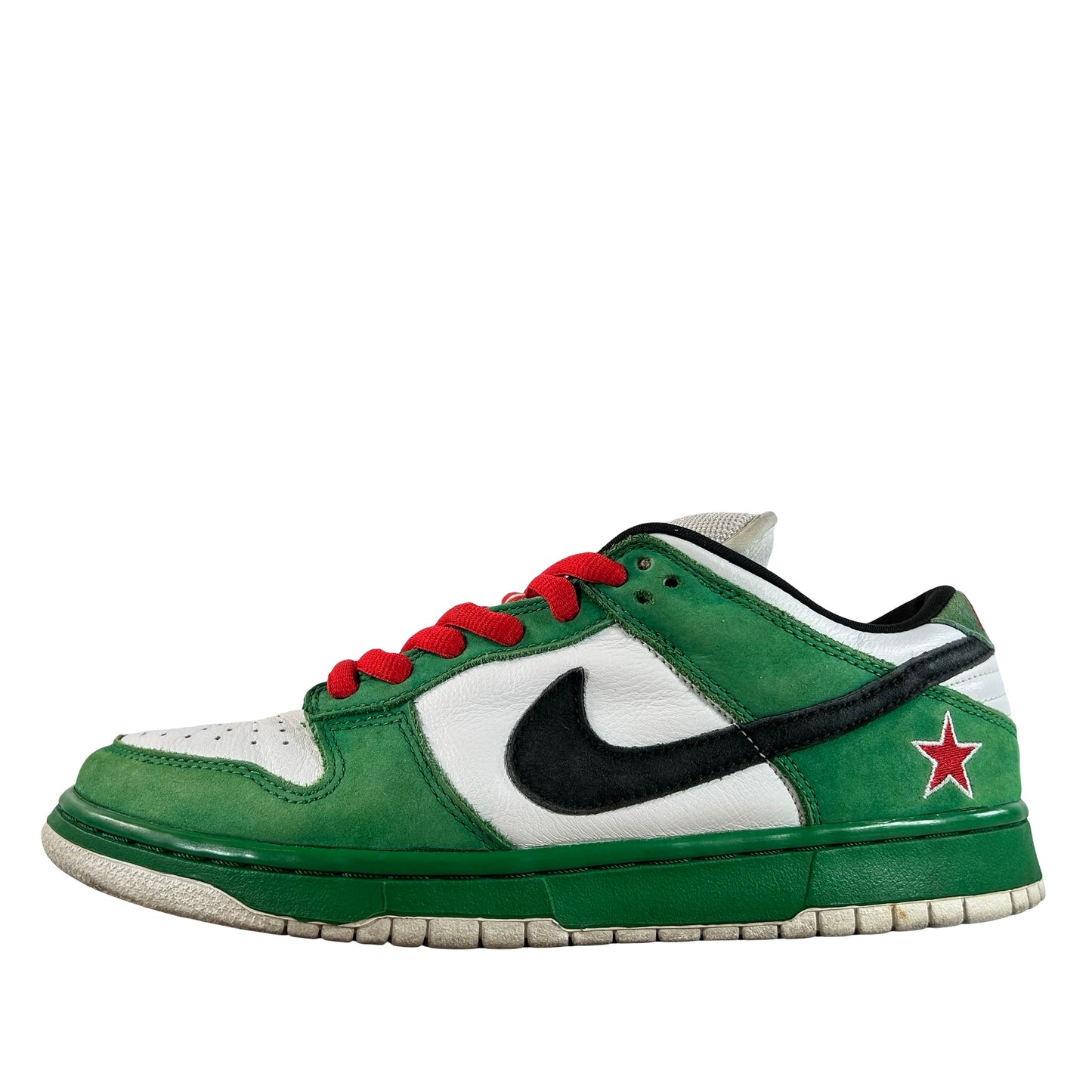 304292 302 Nike SB Dunk Low Heineken [USED] - 10 M (Used) (No Box)