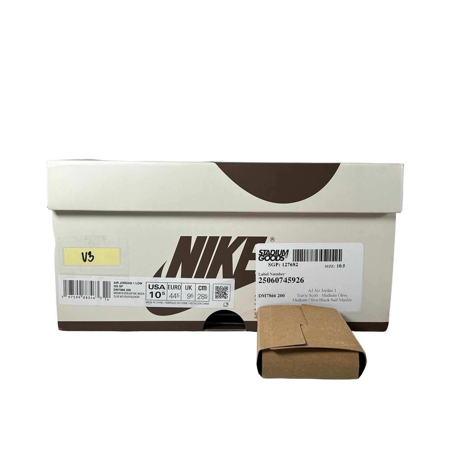 DM7866 200 Jordan 1 Retro Low OG SP Travis Scott Medium Olive [USED] - 10.5 M (Used3)