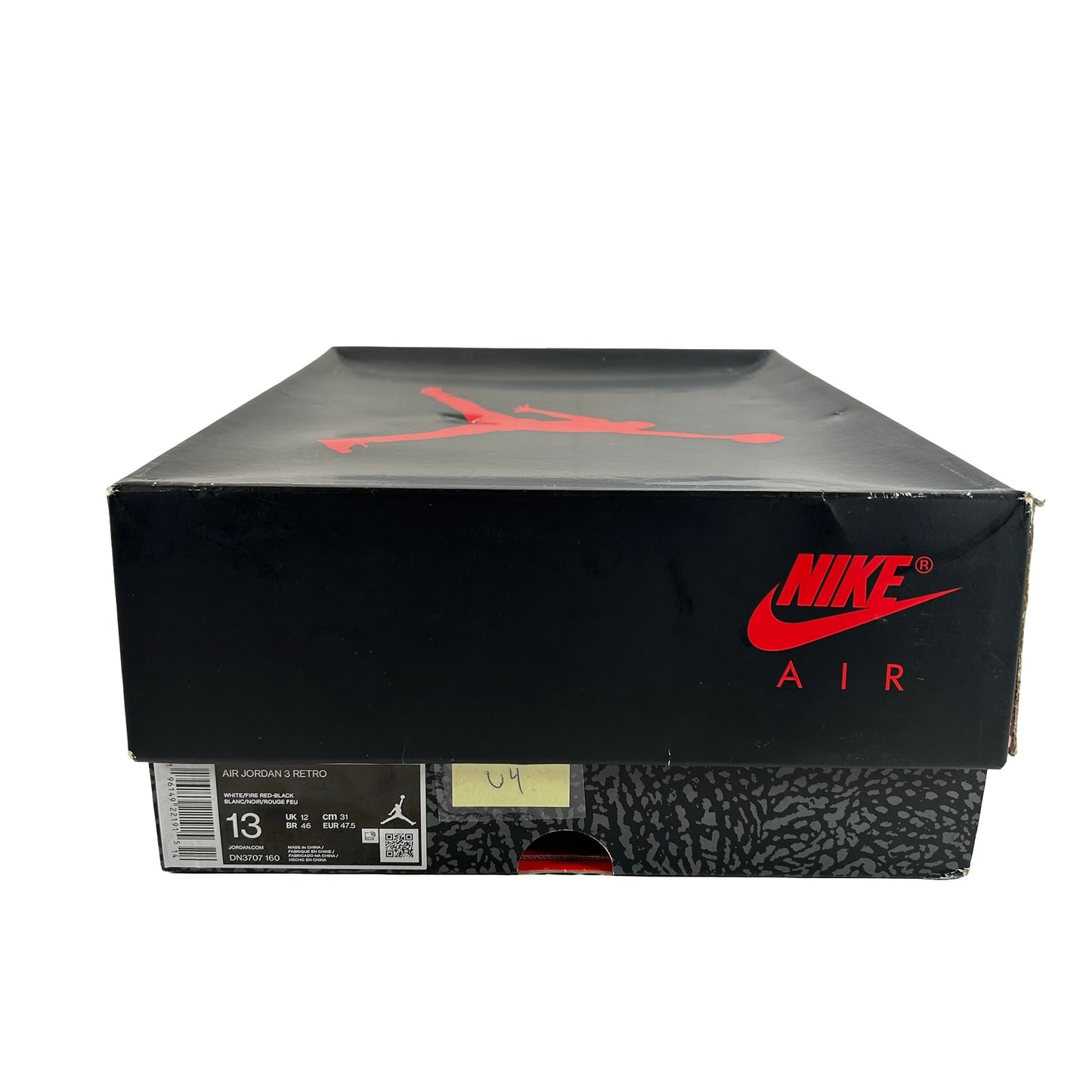 DN3707 160 Jordan 3 Retro Fire Red (2022) [USED] - 13 M (Used4)