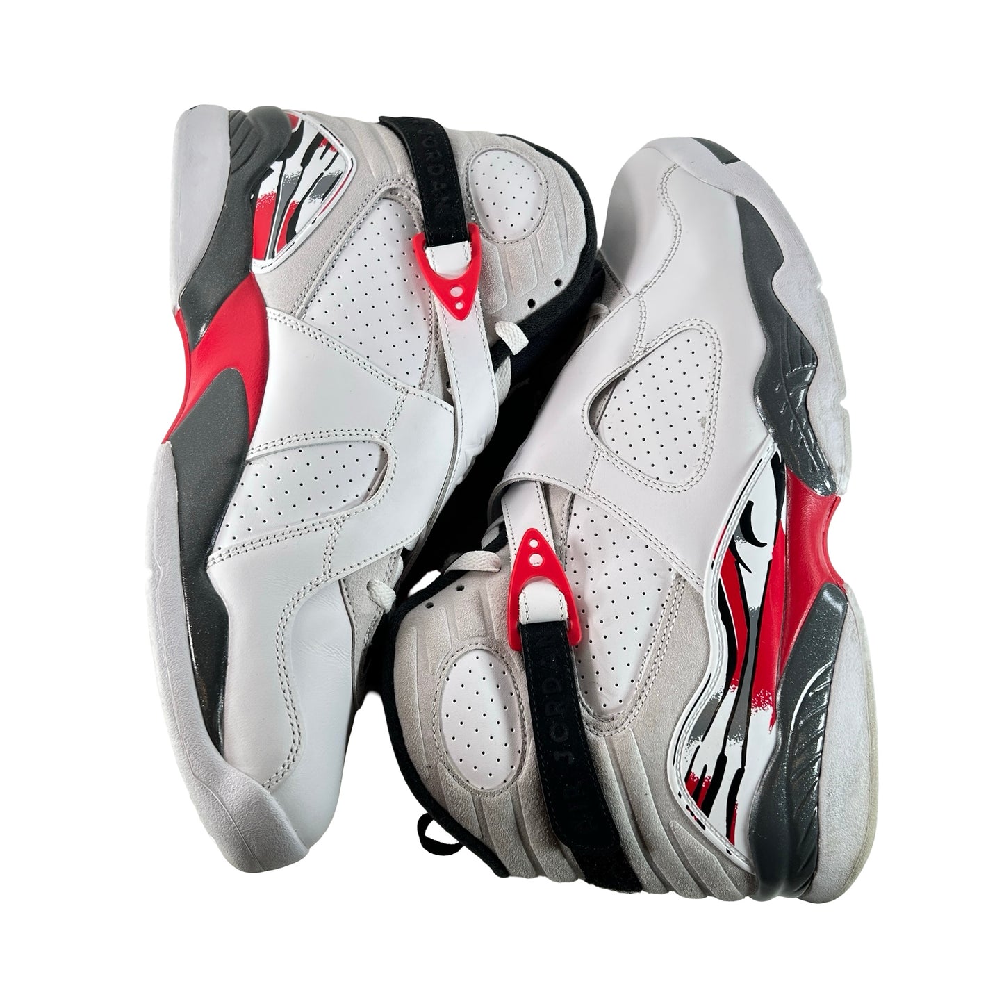 305381 100 Jordan 8 Retro White True Red (2025) [USED] - 13 M (Used2)