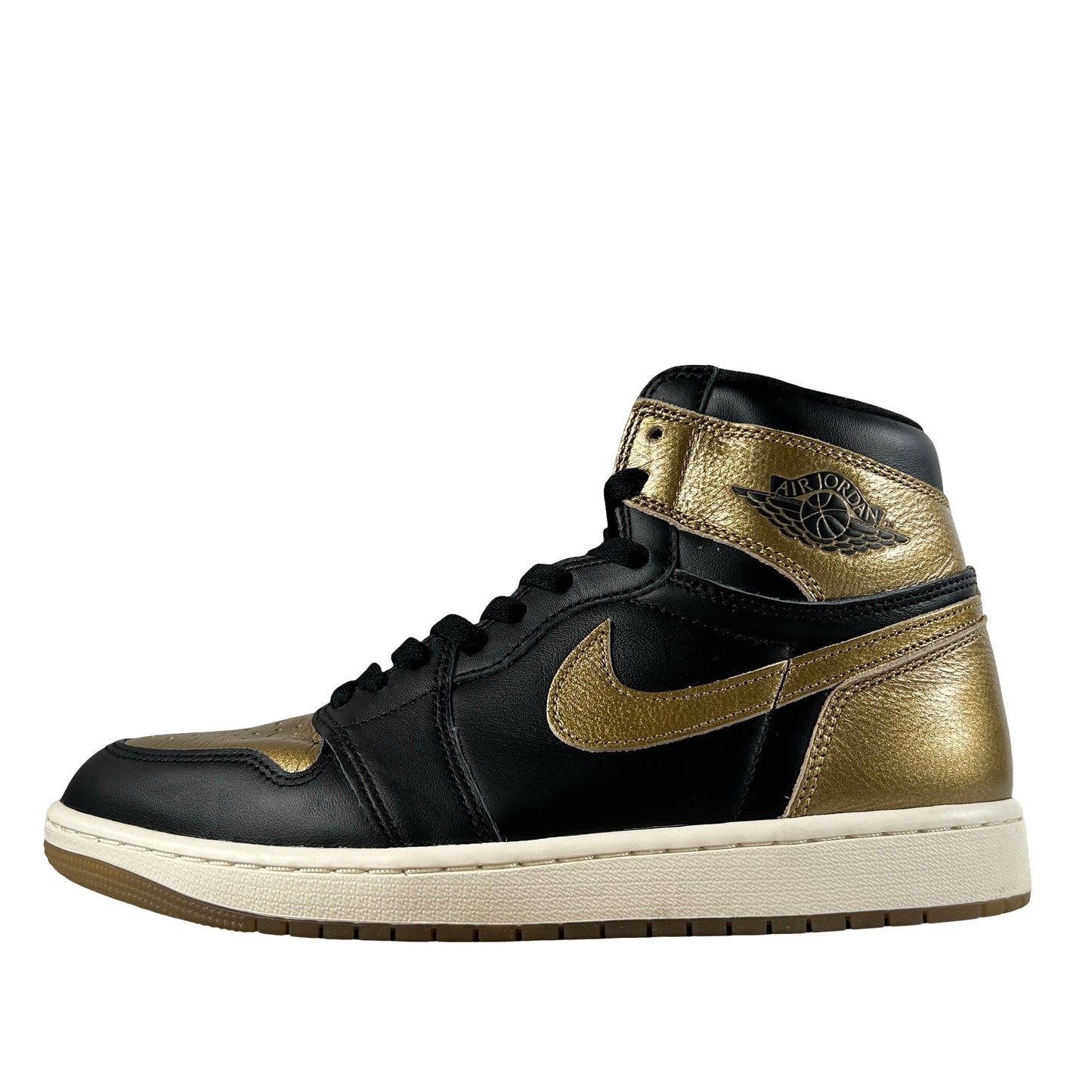 DZ5485 071 Jordan 1 Retro High OG Black Metallic Gold [USED] - 9.5 M (Used)