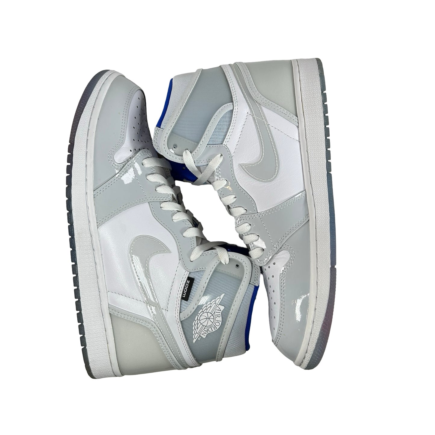 CK6637 104 Jordan 1 Retro High Zoom White Racer Blue [USED] - 11 M (Used) (No Box)