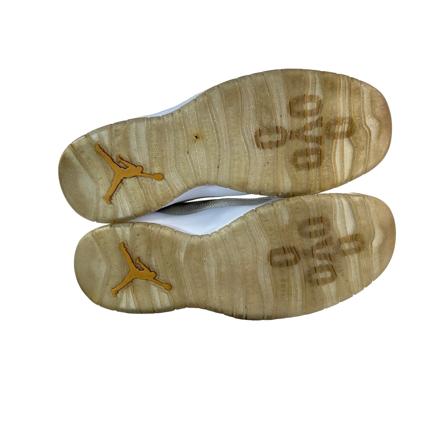 819955 100 Jordan 10 Retro Drake OVO White [USED] - 14 M (Used) (No Box)