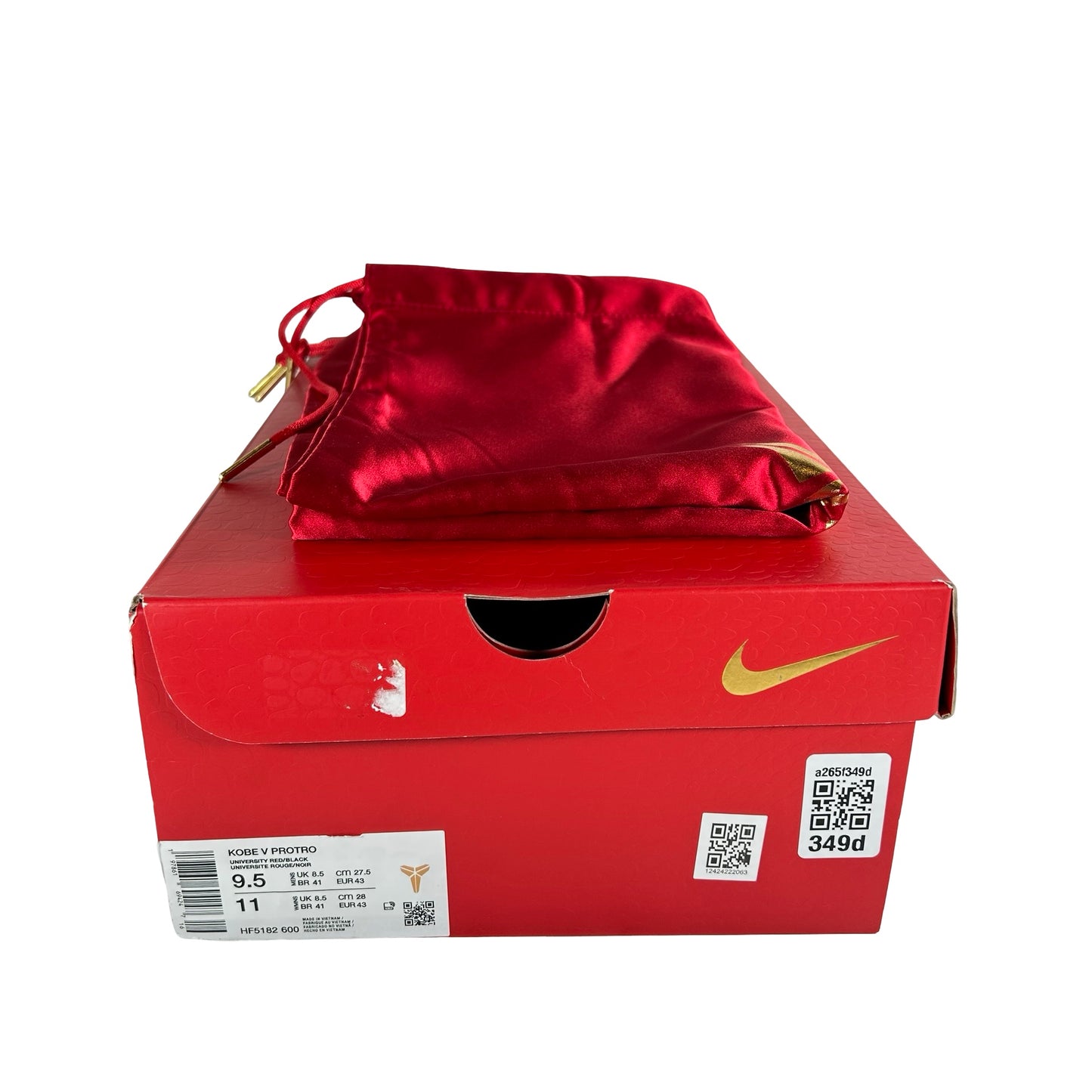 HF5182 600 Nike Kobe 5 Protro Year of the Mamba University Red [USED] - 9.5 M (Used)