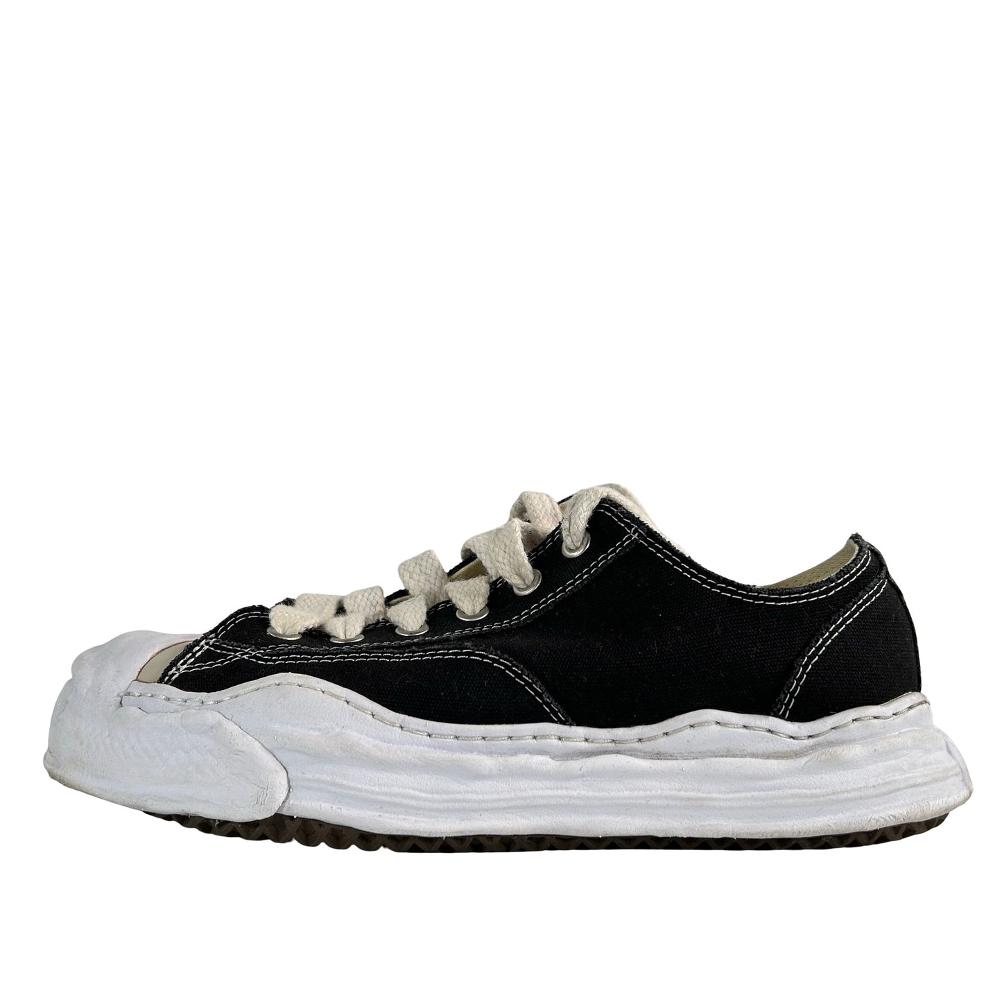 A01FW702 Maison Mihara Yasuhiro Hank OG Sole Canvas Low Black [USED] - 12 M (Used)