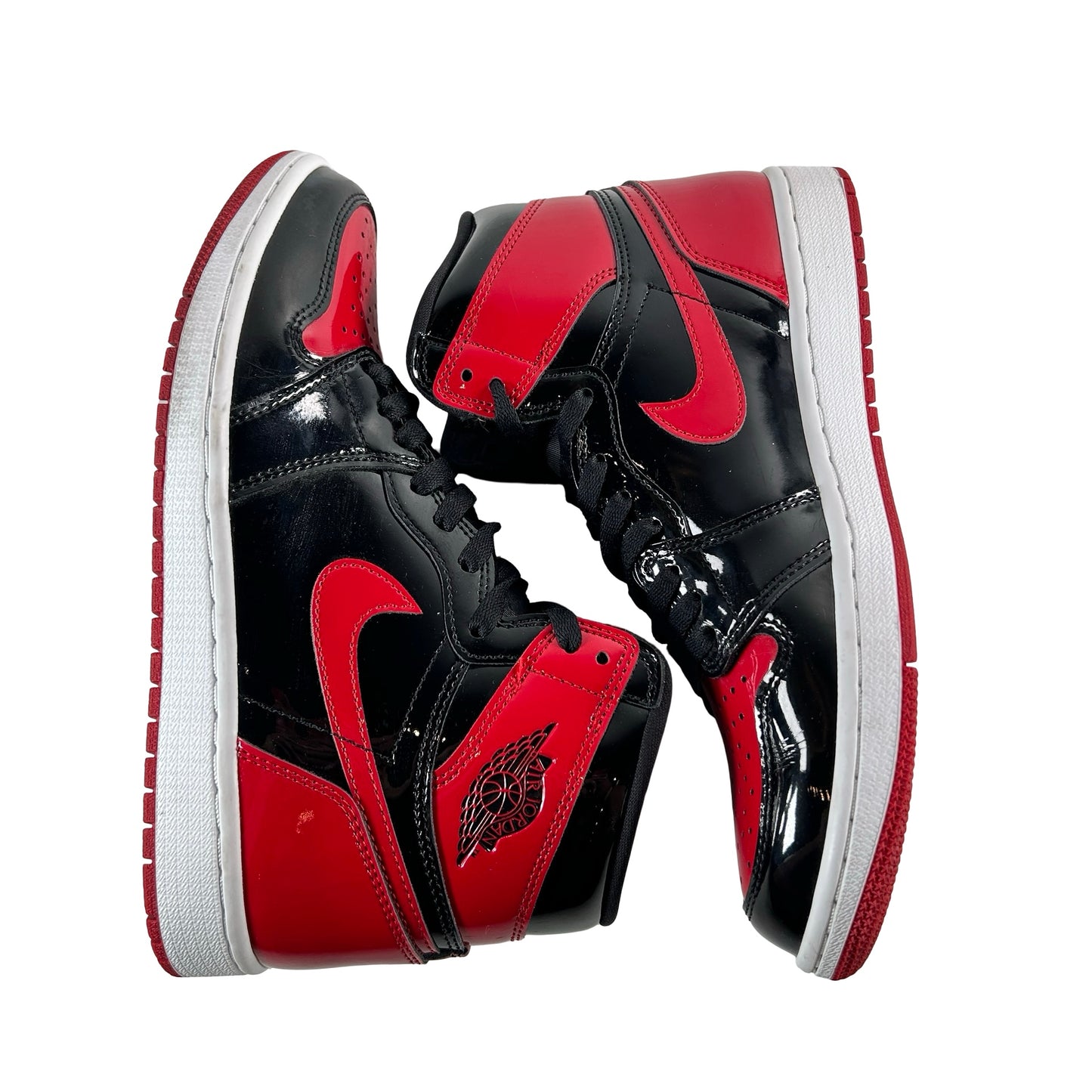 555088 063 Jordan 1 Retro High OG Patent Bred [USED] - 8.5 M (Used) (No Box)