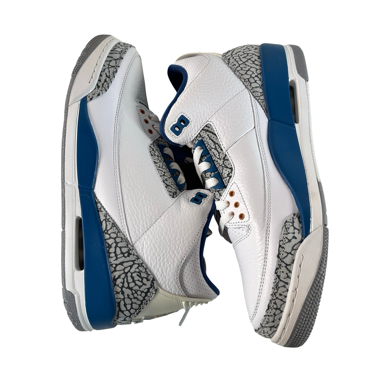 CT8532 148 Air Jordan 3 Retro Wizards - 10.5 M (Yellowing)