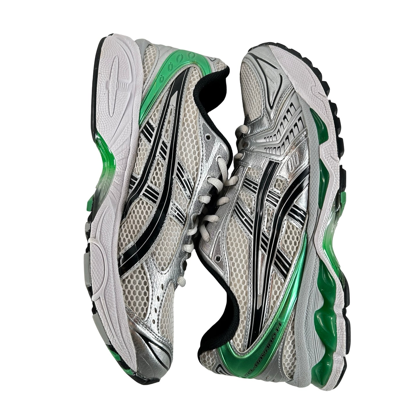 1201A019 110 ASICS Gel-Kayano 14 White Malachite Green [USED] - 8.5 M (Used2)