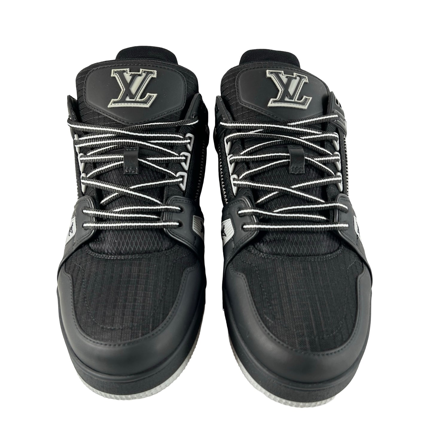 1ADEVY Louis Vuitton LV Trainer Waterproof Black [USED] - 9.5 LV (10.5 US) (VNDS)