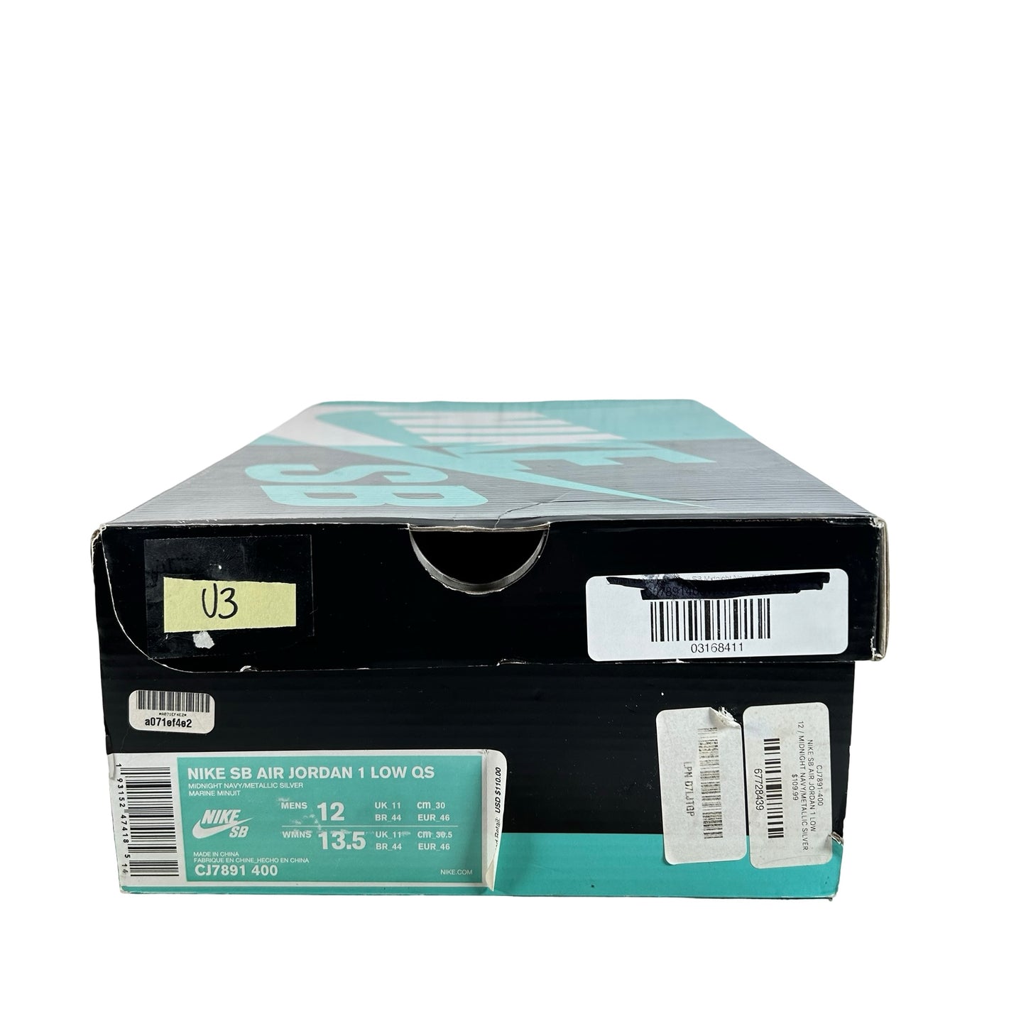 CJ7891 400 Jordan 1 Low SB Midnight Navy [USED] - 12 M (Used3)