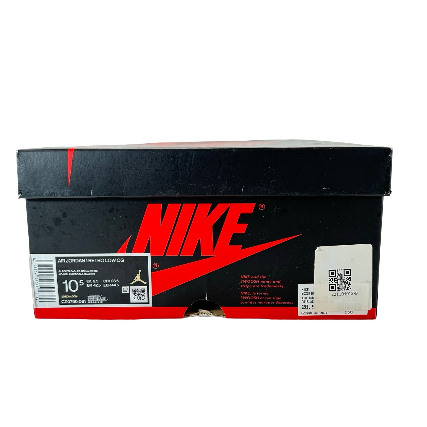 CZ0790 061 Jordan 1 Low OG Bleached Coral [USED] - 10.5 M (Used)