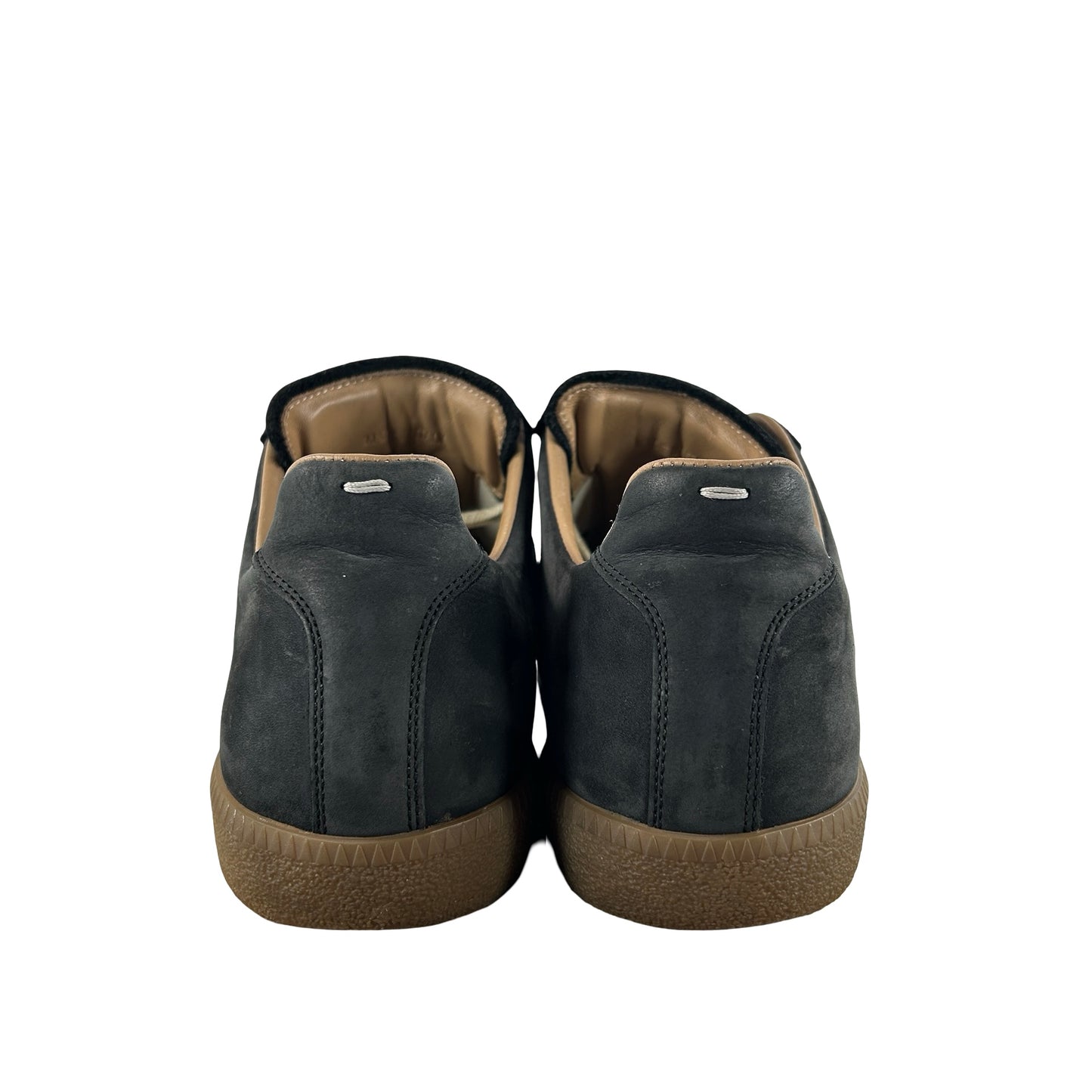 S57WS0240P1892963 Maison Margiela Paint Replica German Army Trainer (GAT) Black [USED] - 42.5 EU (Used) (No Box)