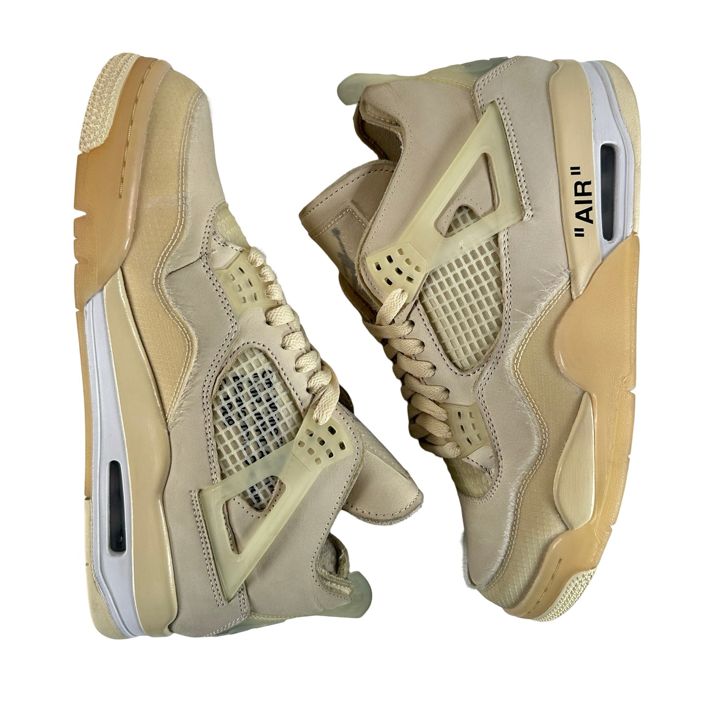 CV9388 100 Jordan 4 Retro Off-White Sail (Women's) [USED] - 10.5 W (Used4)