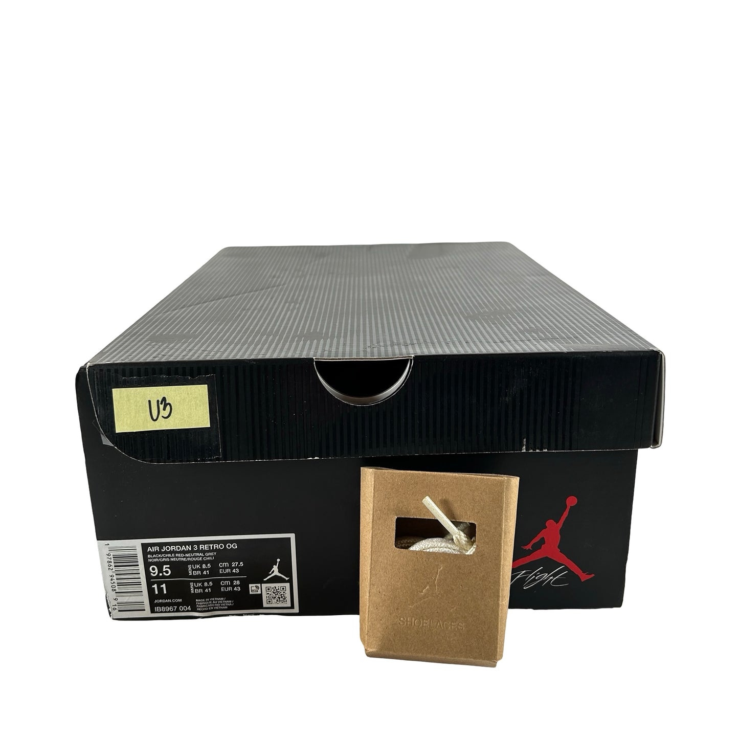 IB8967 004 Jordan 3 Retro OG Rare Air [USED] - 9.5 M (Used3)