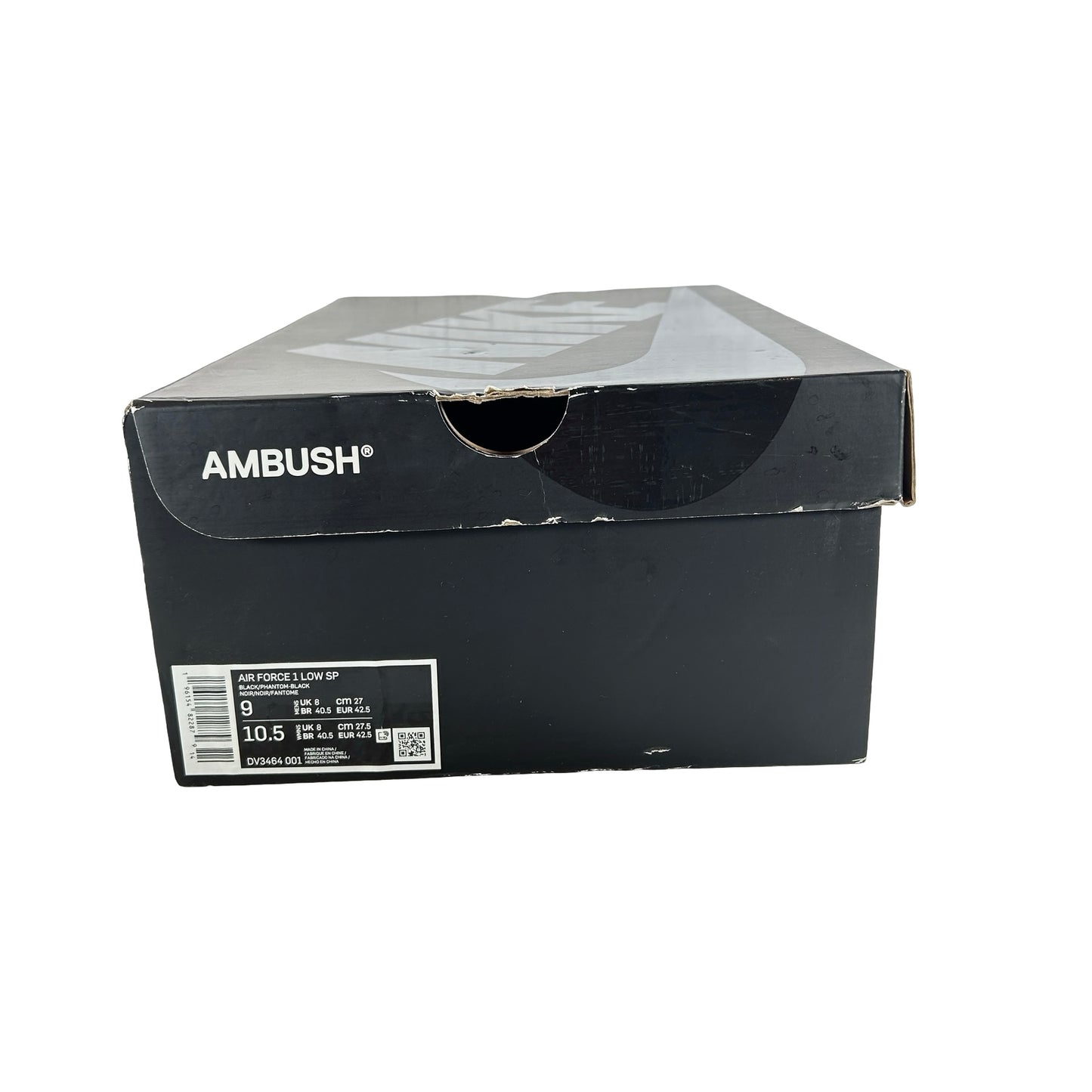 DV3464 001 Nike Air Force 1 Low SP AMBUSH Black [USED] - 9 M (Used)