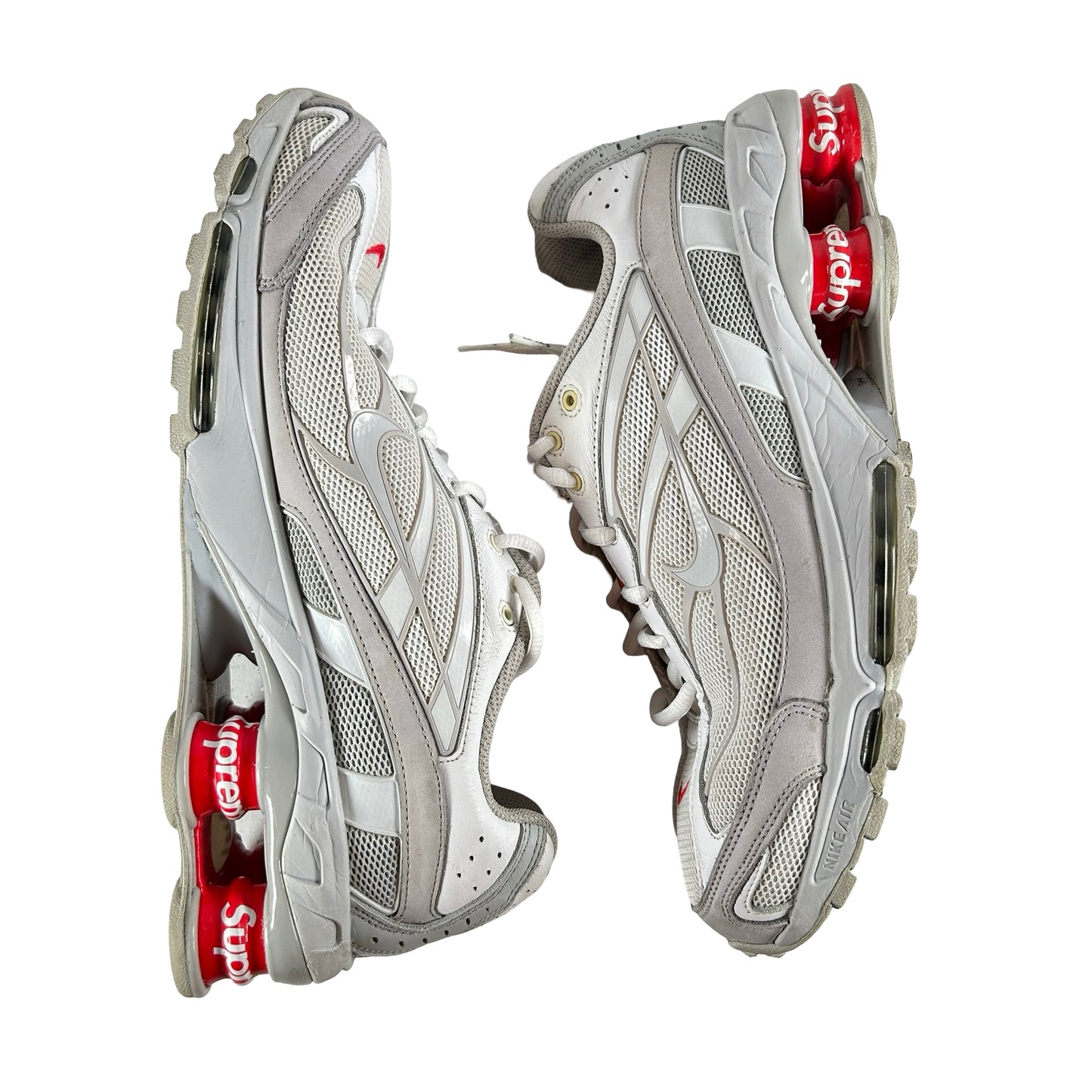 DN1615 100 Nike Shox Ride 2 SP Supreme White [USED] - 10 M (No Box) (No Insoles)