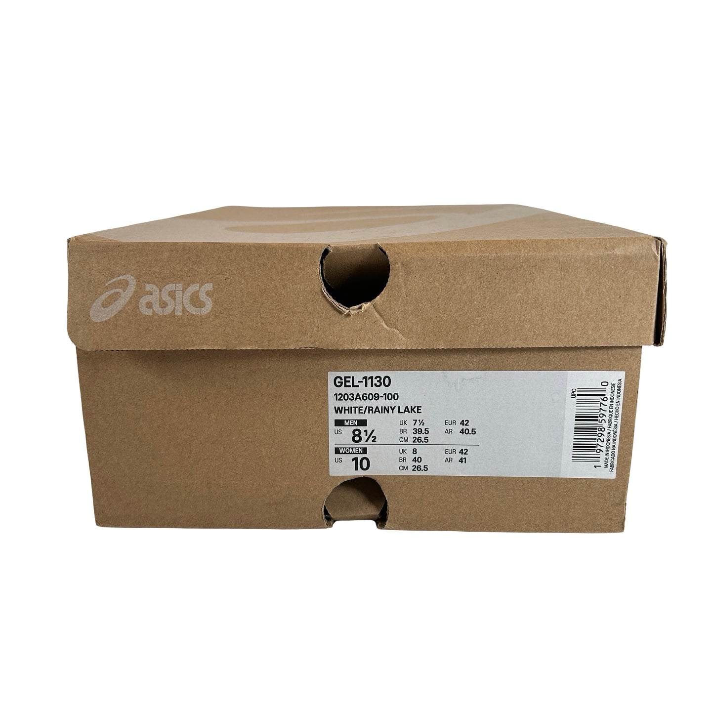 1203A609 100 ASICS Gel-1130 White Rainy Lake [USED] - 8.5 M (Used)