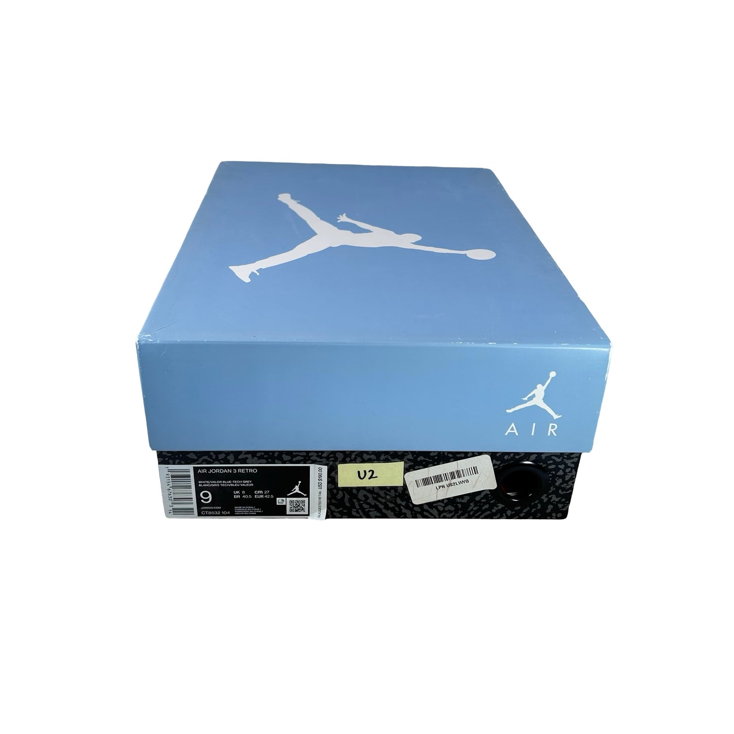 CT8532 104 Jordan 3 Retro UNC (2020) [USED] - 9 M (Used2)