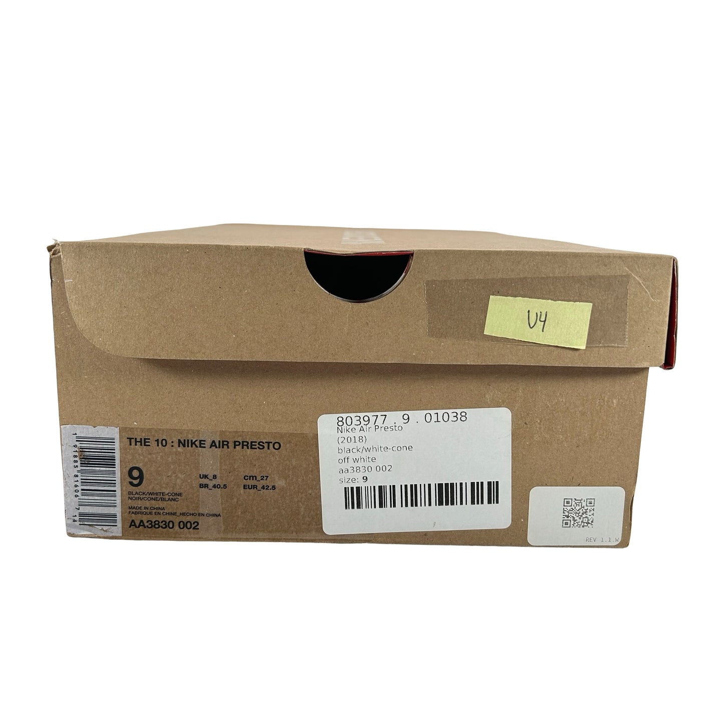 AA3830 002 Nike Air Presto Off-White Black [USED] - 9 M (Used4)