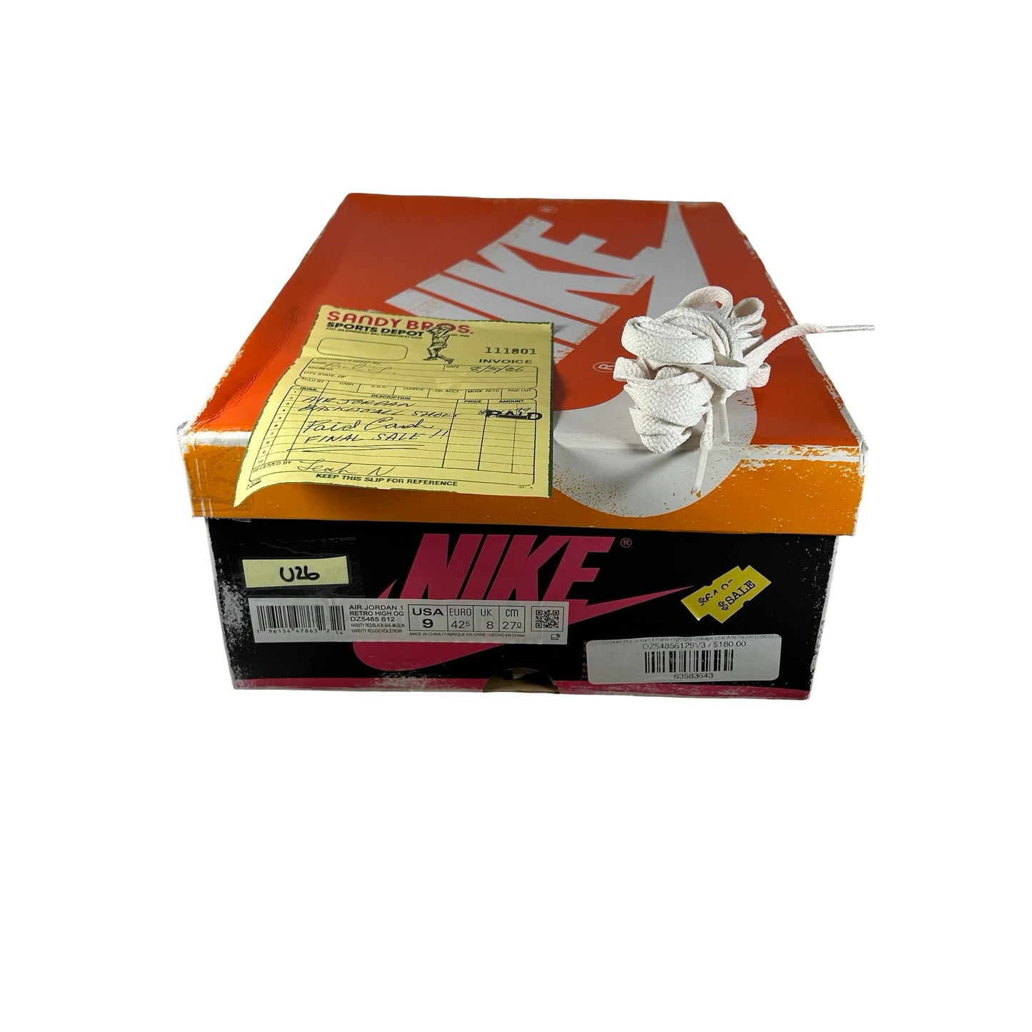 DZ5485 612 Jordan 1 Retro High OG Chicago Lost and Found [USED] - 9 M (Used26)