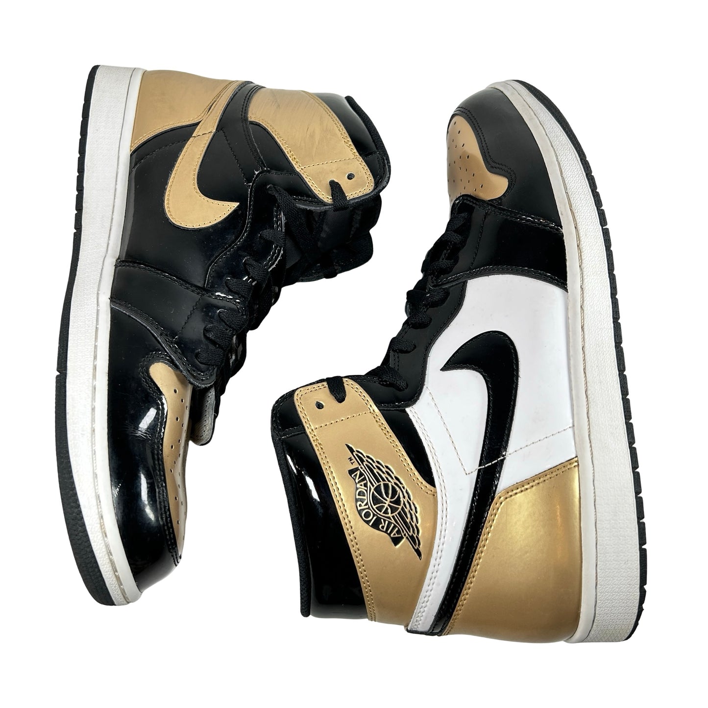 861428 007 Jordan 1 Retro High NRG Patent Gold Toe [USED] - 14 M (Used)