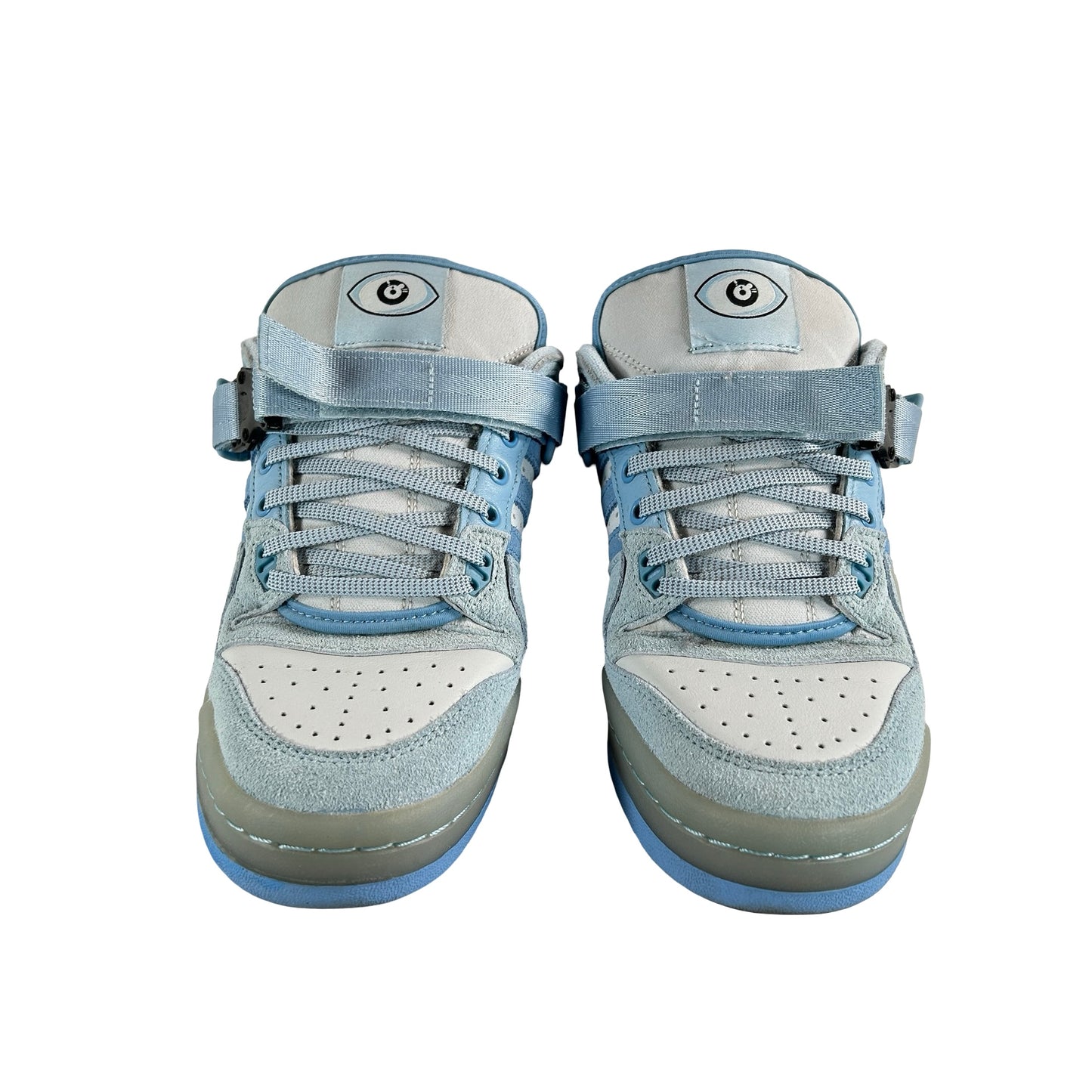 GY9693 adidas Forum Buckle Low Bad Bunny Blue Tint [USED] - 8 M (Used2)