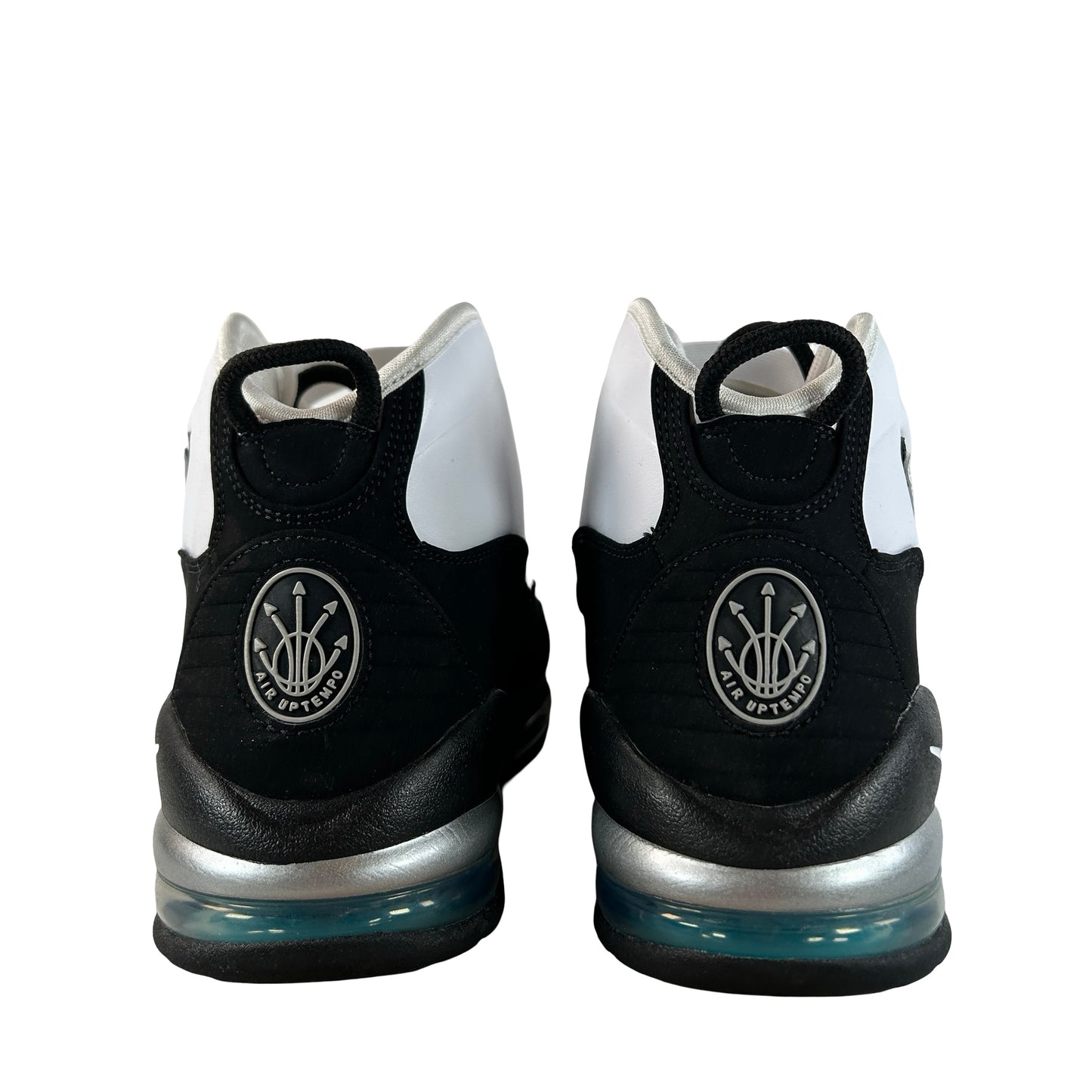 311090 100 Nike Air Max Uptempo 95 White Black Teal [USED] - 13 M (Used) (No Box)