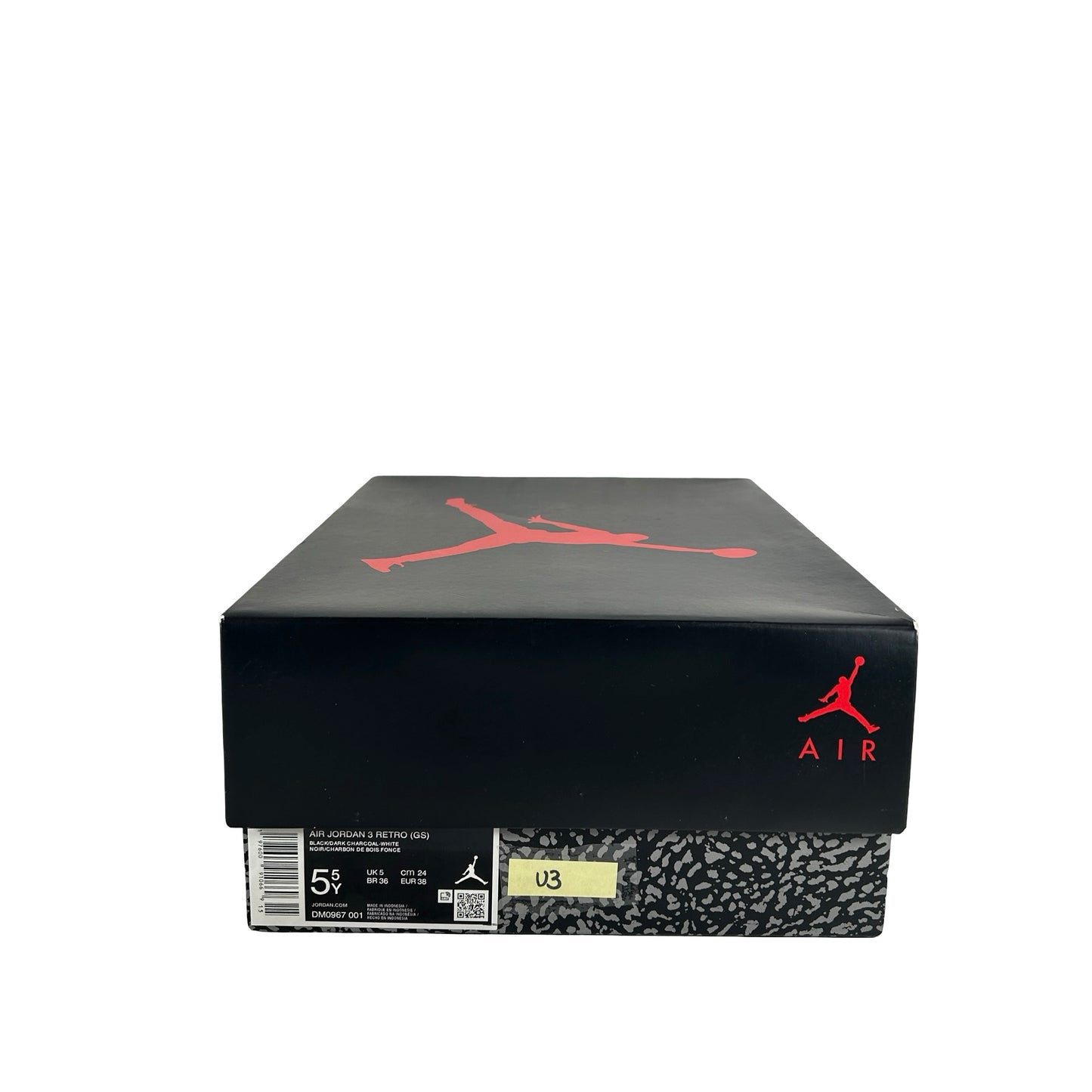 DM0967 001 Jordan 3 Retro Black Cat (2025) (GS) [USED] - 5.5 Y (Used3)