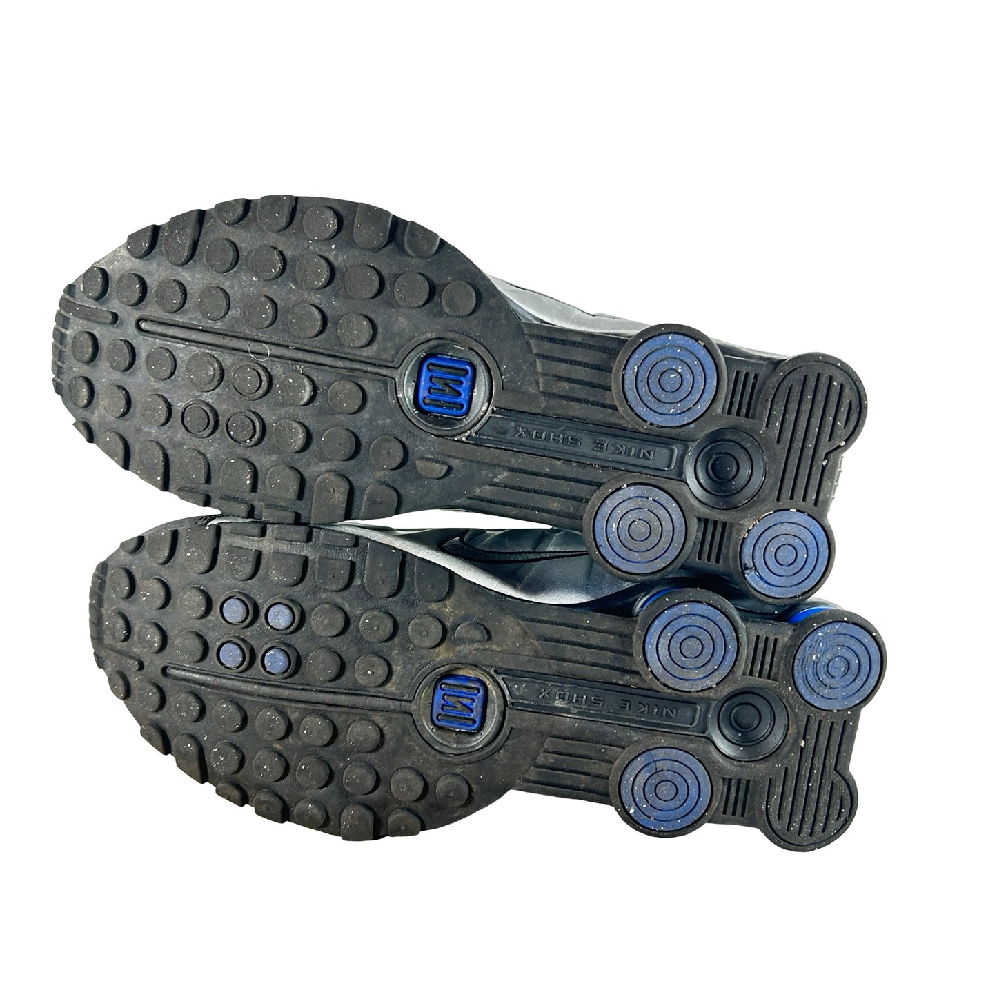 AR3565 006 Nike Shox R4 Metallic Silver Black Racer Blue (Women's) [USED] - 10 W (Used) (No Box)