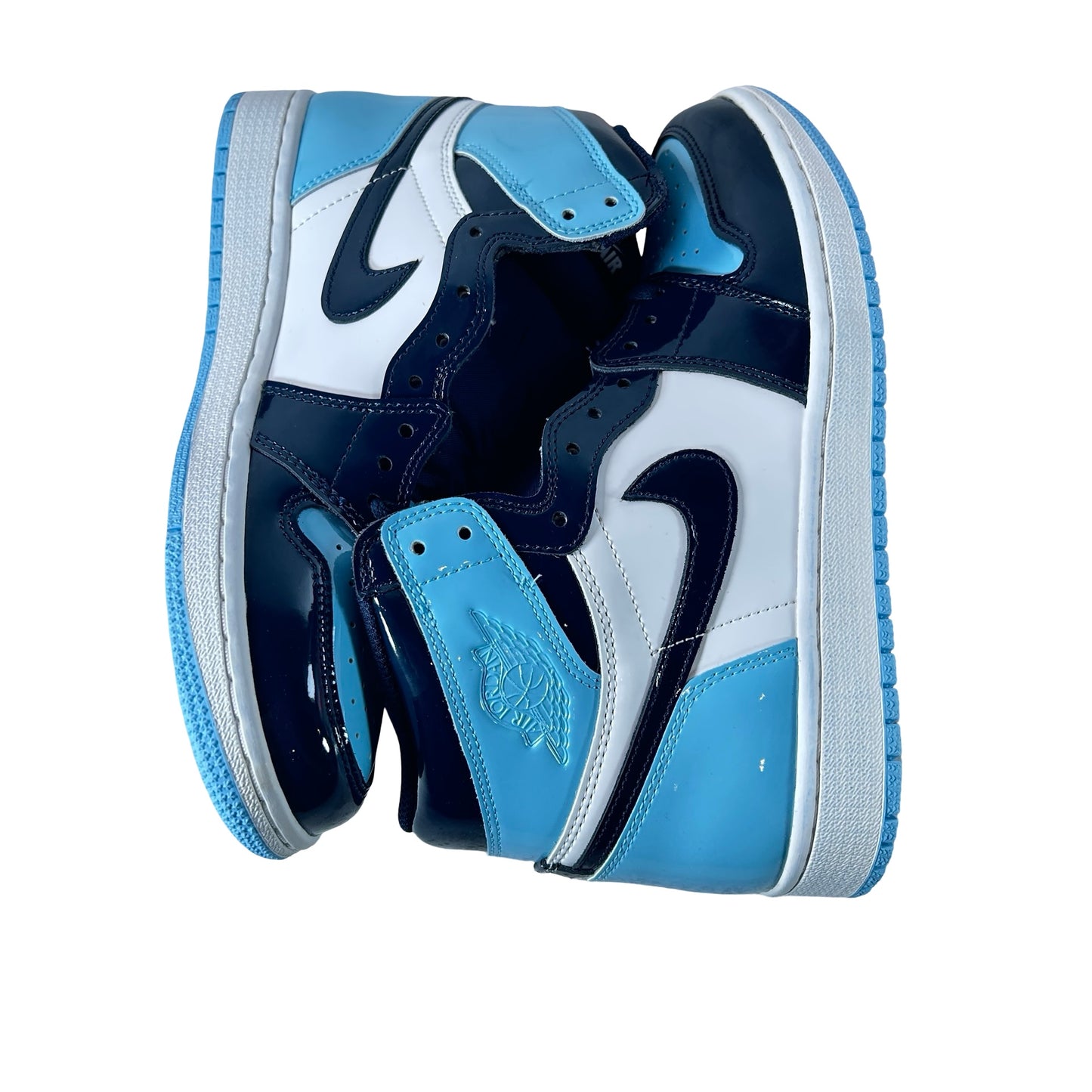 CD0461 401 Jordan 1 Retro High UNC Patent (Women's) - 8.5 W (Lightly Stained Midsole)