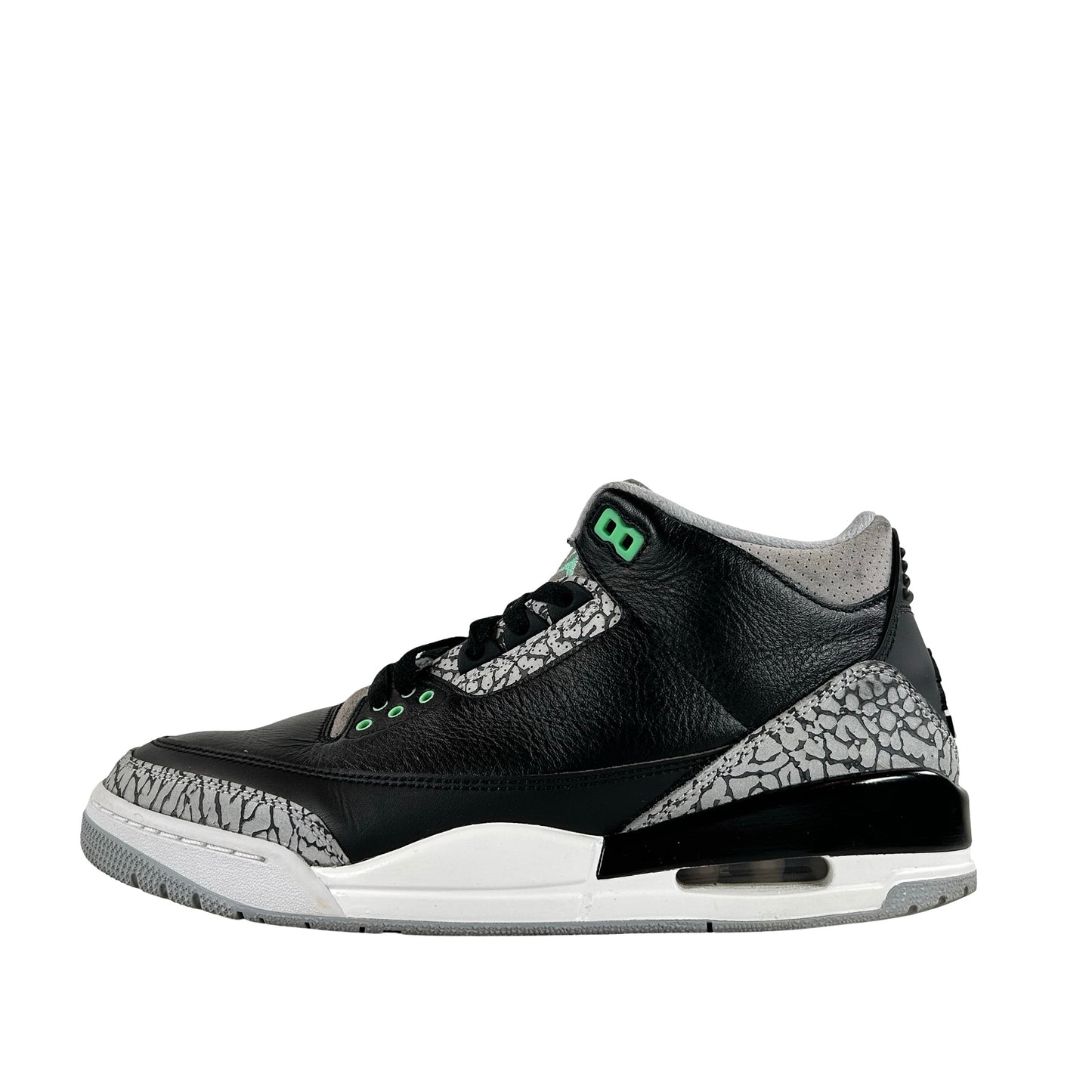 CT8532 031 Jordan 3 Retro Green Glow [USED] - 10.5 M (Used) (No Box)