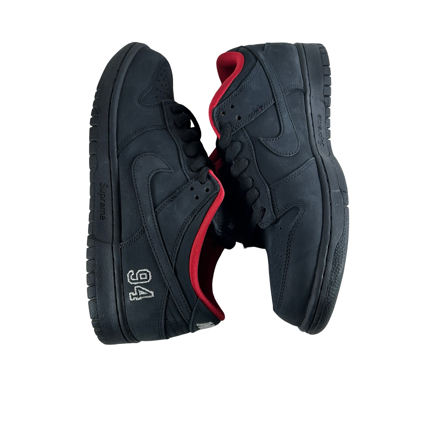 HQ8487 001 Nike SB Dunk Low Supreme 94 Black [USED] - 9.5 M (Used)