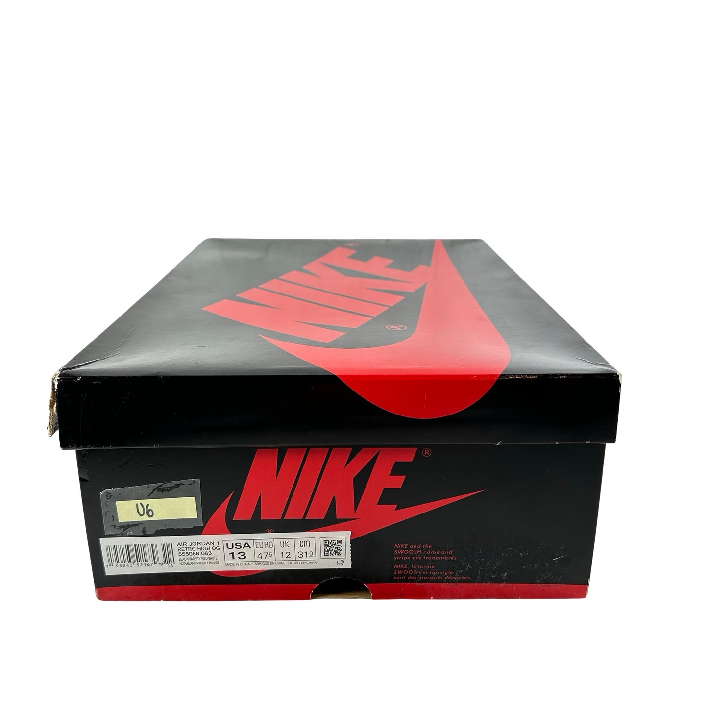 555088 063 Jordan 1 Retro High OG Patent Bred [USED] - 13 M (Used6)