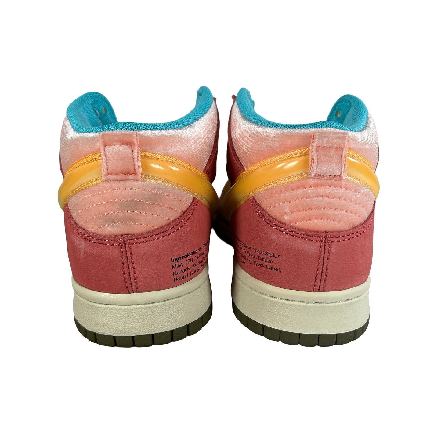 DJ1173 600 Nike Dunk Mid Social Status Free Lunch Strawberry Milk [USED] - 9.5 M (Used) (Replace Box)