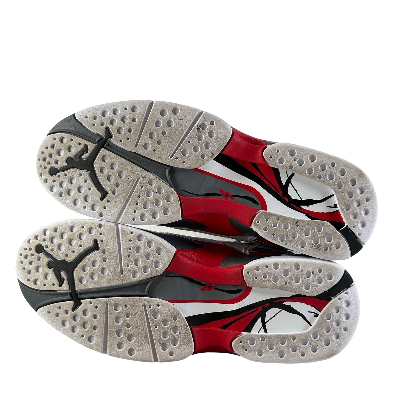 305381 100 Jordan 8 Retro White True Red (2025) [USED] - 10 M (Used)