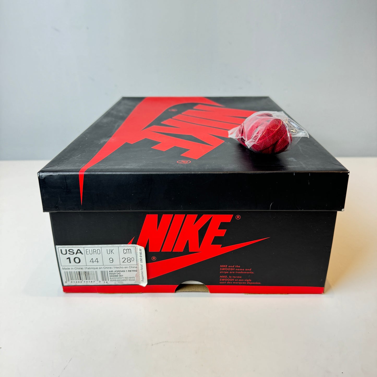 555088 001 Jordan 1 Retro High Bred Banned (2016) [USED] - 10 M (Used)