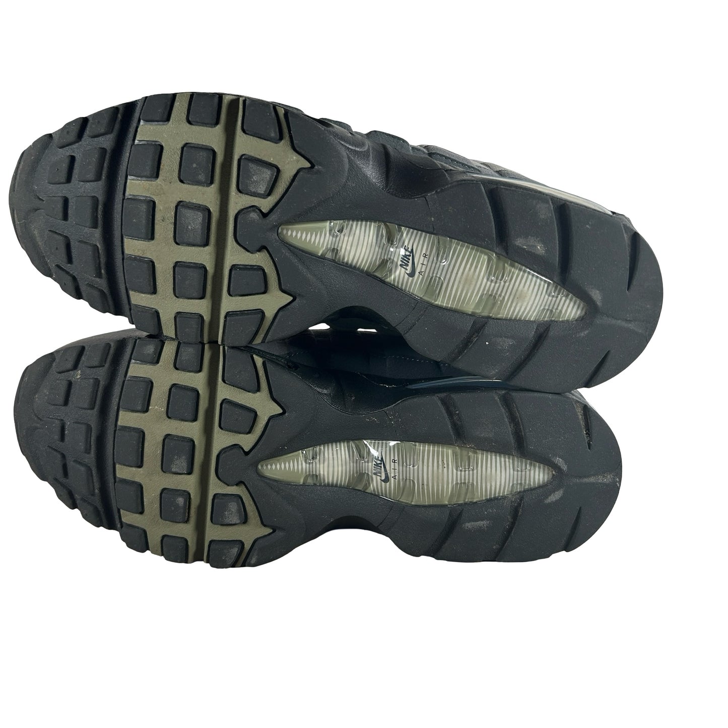 HJ5996 003 Nike Air Max 95 OG Big Bubble Black Medium Olive (W) [USED] - 11 W (Used)