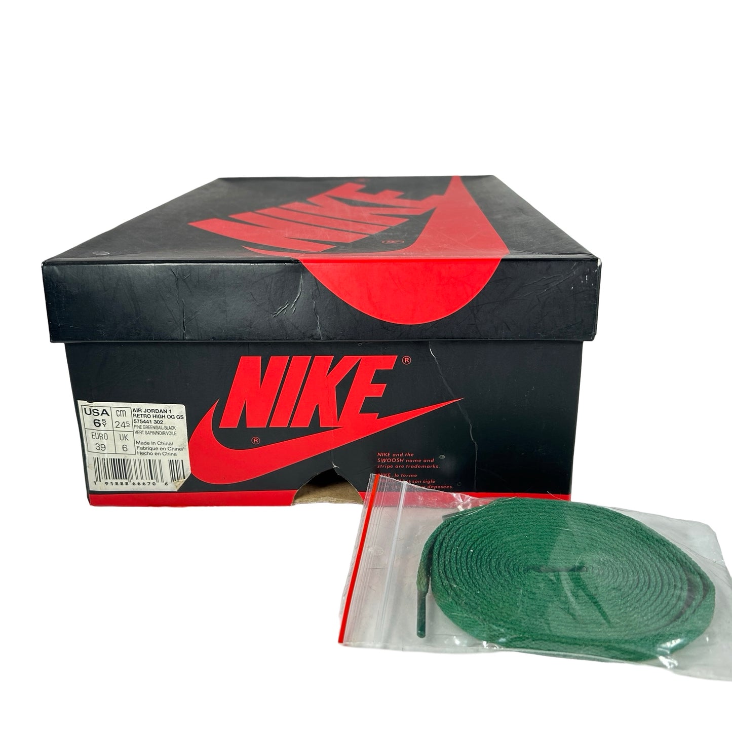 575441 302 Jordan 1 Retro Alto Pino Verde (GS)