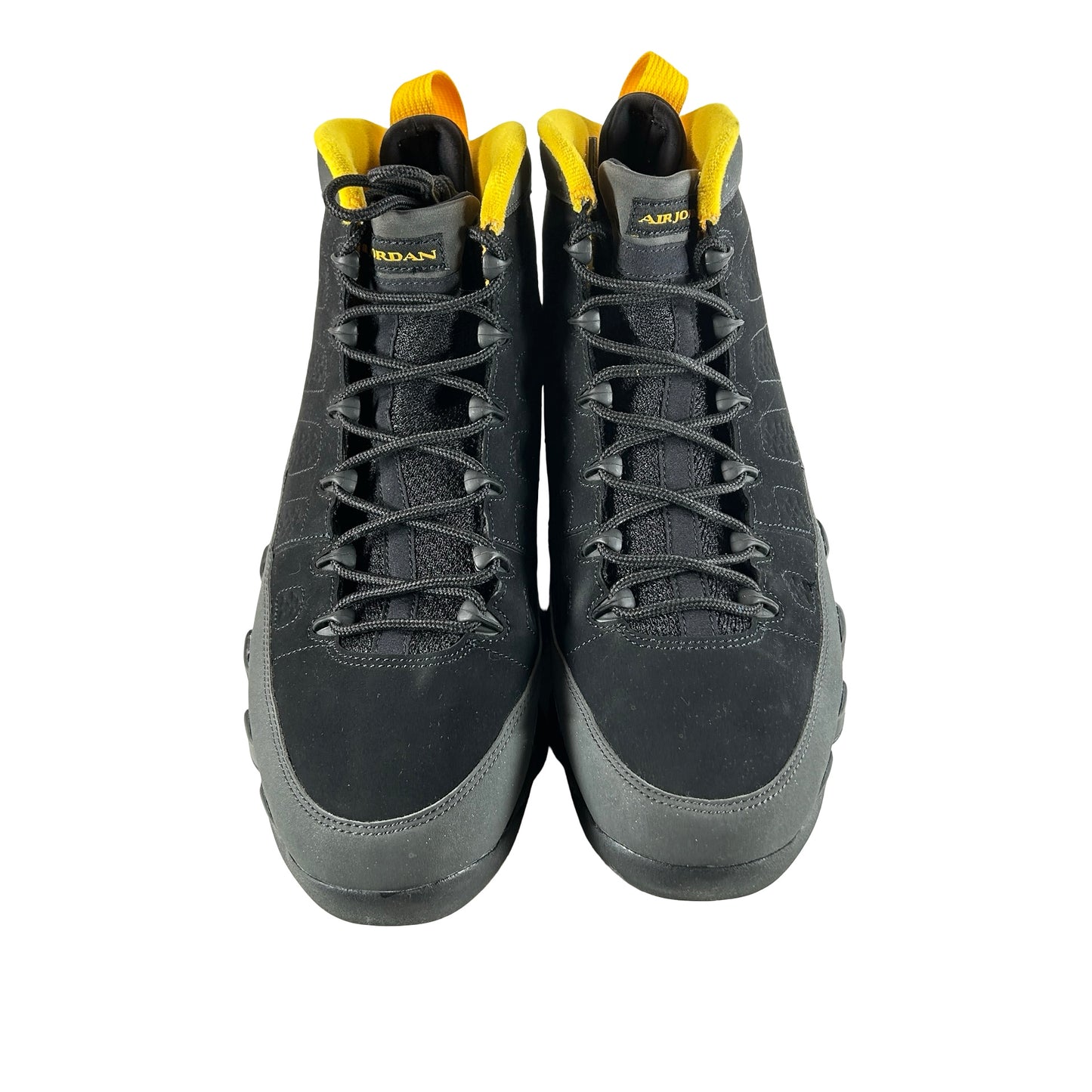 9 Retro Dark Charcoal University Gold [USED] - 12 M (Used) (Replace Box)